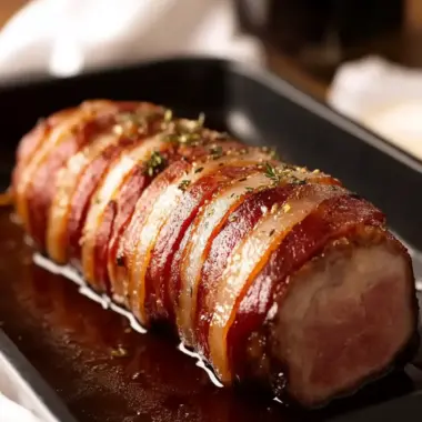 Mouthwatering Bacon-Wrapped Pork Tenderloin in Just 4 Steps 9 Bacon-Wrapped Pork Tenderloin