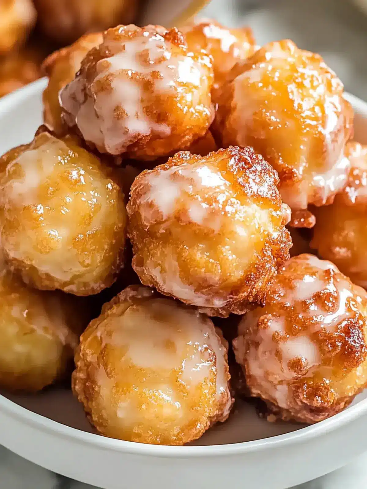 Fluffy Apple Fritter Bites with Irresistible Glaze 3 Apple Fritter Bites