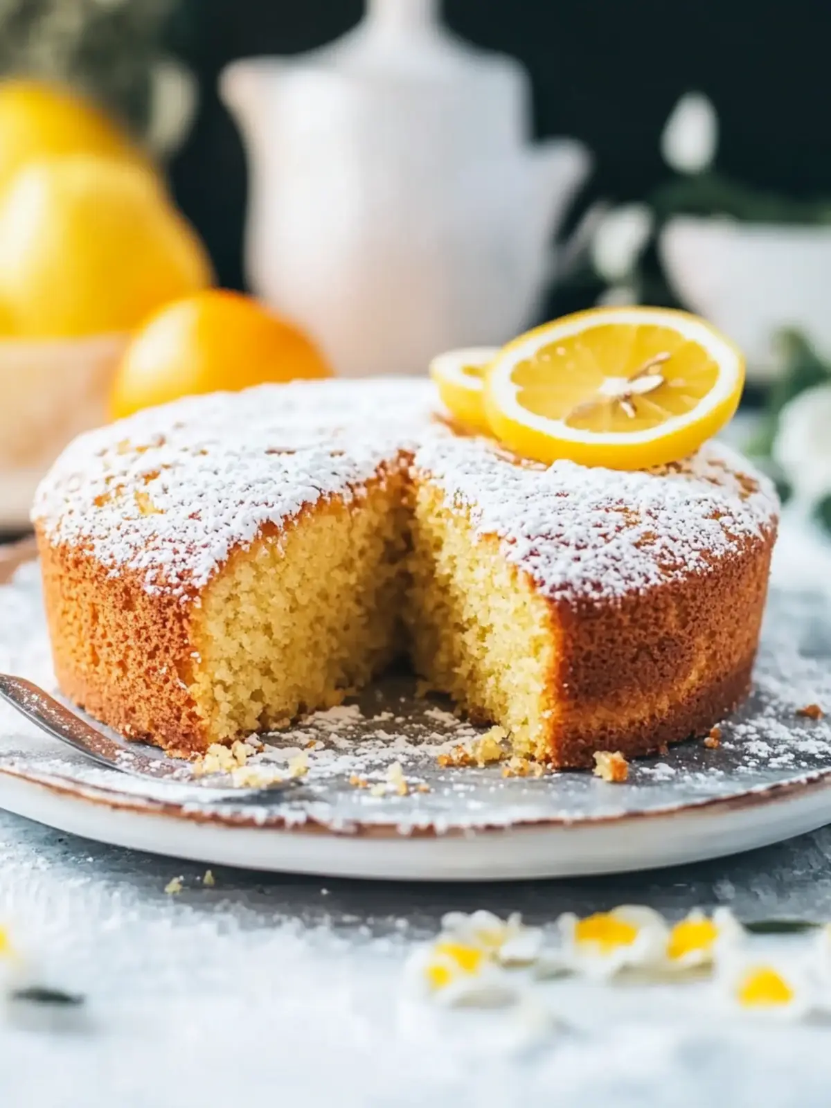Moist Vegan Olive Oil Cake Bursting with Citrus Flavor 2 Vegan Olive Oil Cake