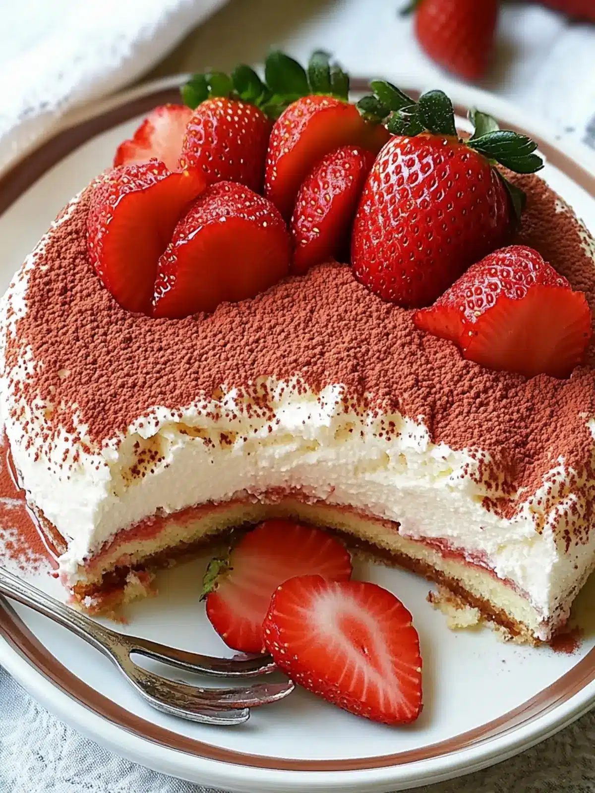 Irresistible Strawberry Tiramisu: No-Bake Summer Bliss 2 Strawberry Tiramisu