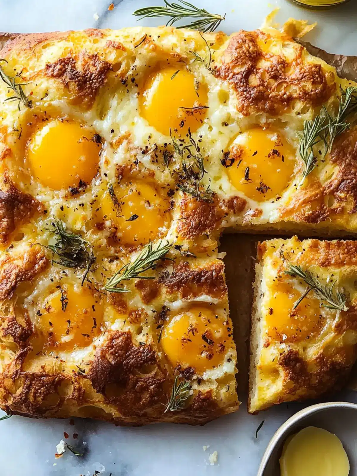 Mouthwatering Breakfast Focaccia with Sausage & Cheddar 2 Breakfast Focaccia