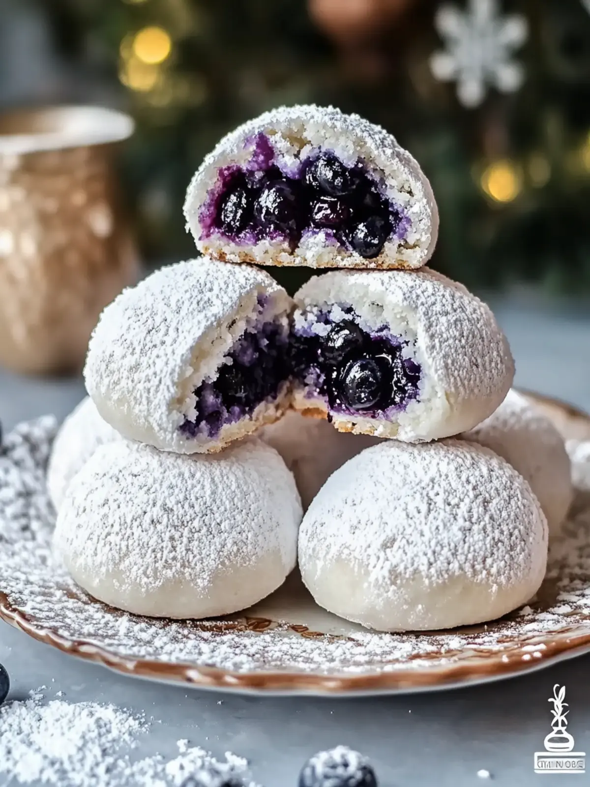 Blueberry-Filled Almond Snowball Cookies for Sweet Moments 5 Blueberry-Filled Almond Snowball Cookies