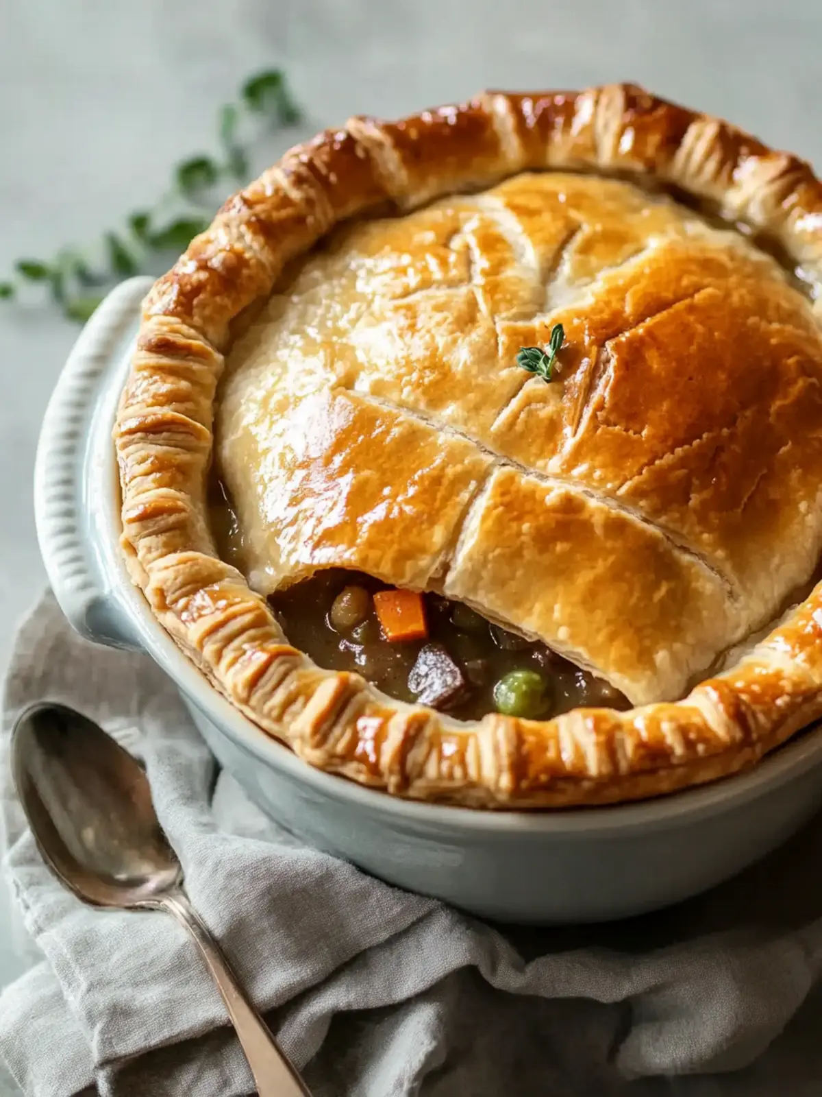 Cozy Up with Golden Irish Stew and Puff Pastry Delight 5 Golden Irish Stew with Puff Pastry