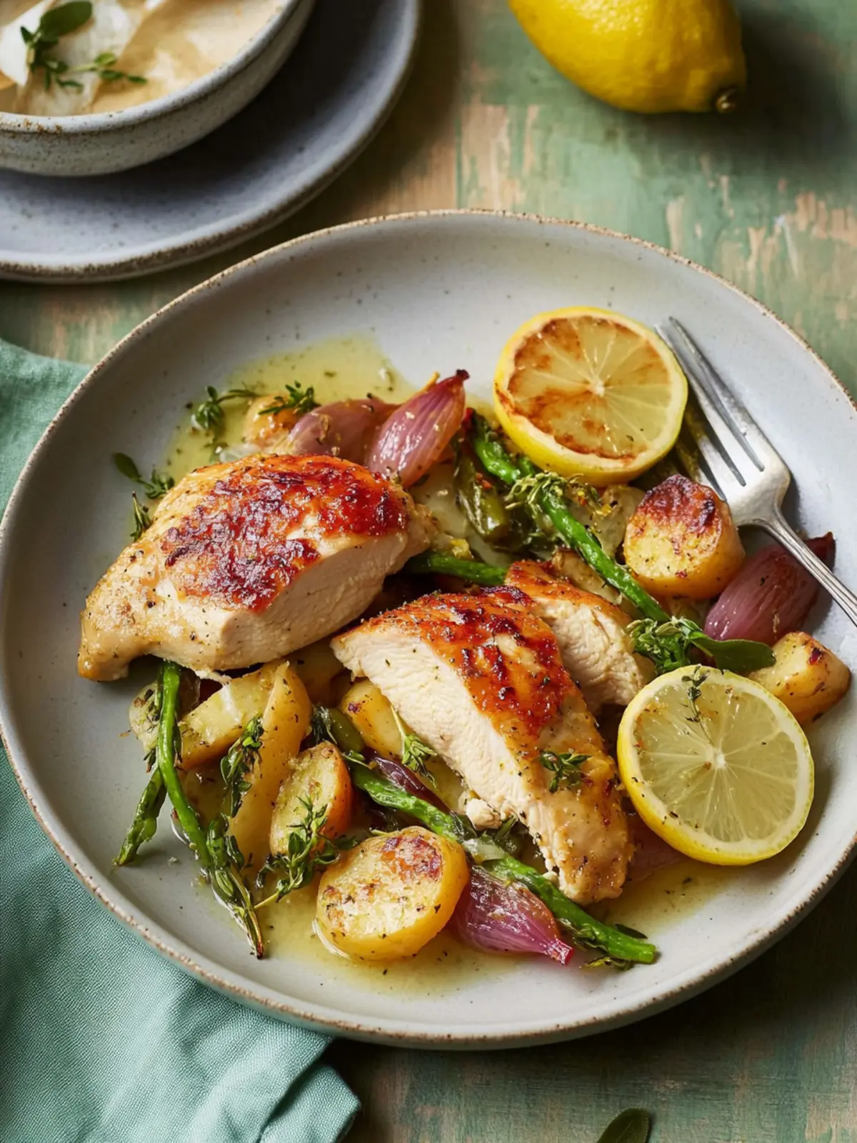 Lemon-Thyme Chicken with Spring Sauté: A One-Pan Wonder 5 Lemon-Thyme Chicken with Spring Sauté