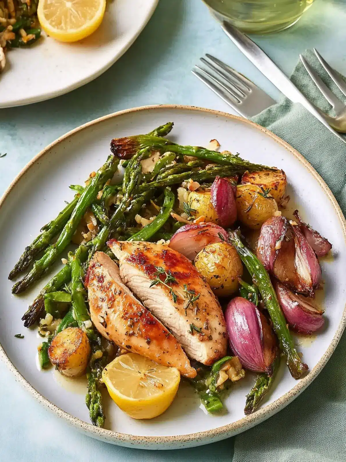 Lemon-Thyme Chicken with Spring Sauté: A One-Pan Wonder 3 Lemon-Thyme Chicken with Spring Sauté