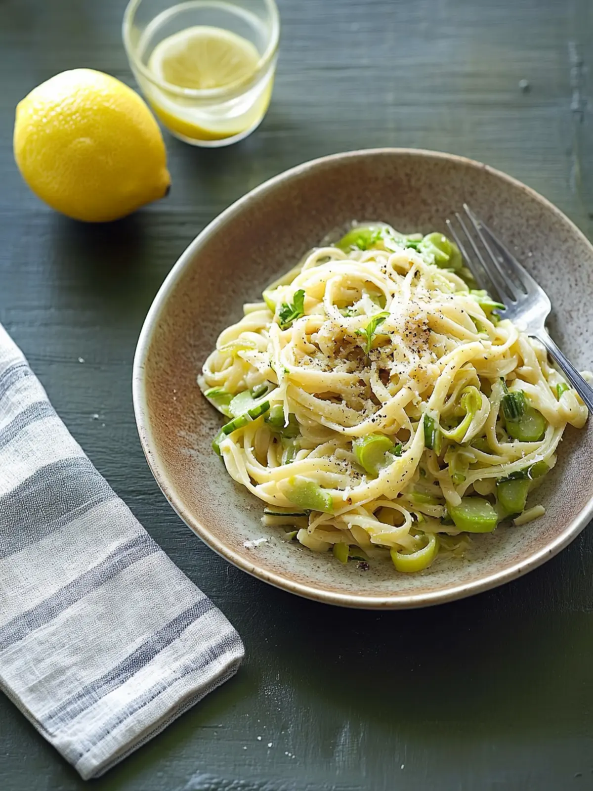 Zesty Leek and Lemon Linguine for a Fresh Dinner Delight 4 Leek and Lemon Linguine