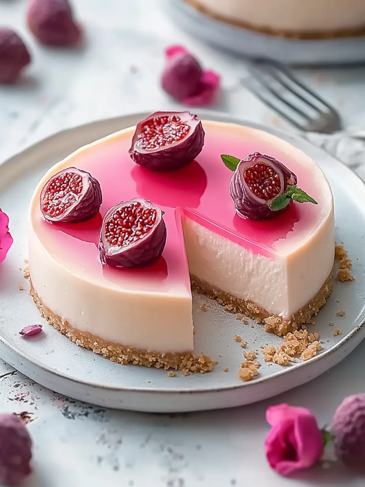 Decadent Lychee Rose Cheesecake Perfect for Any Occasion 3 Lychee Rose Cheesecake