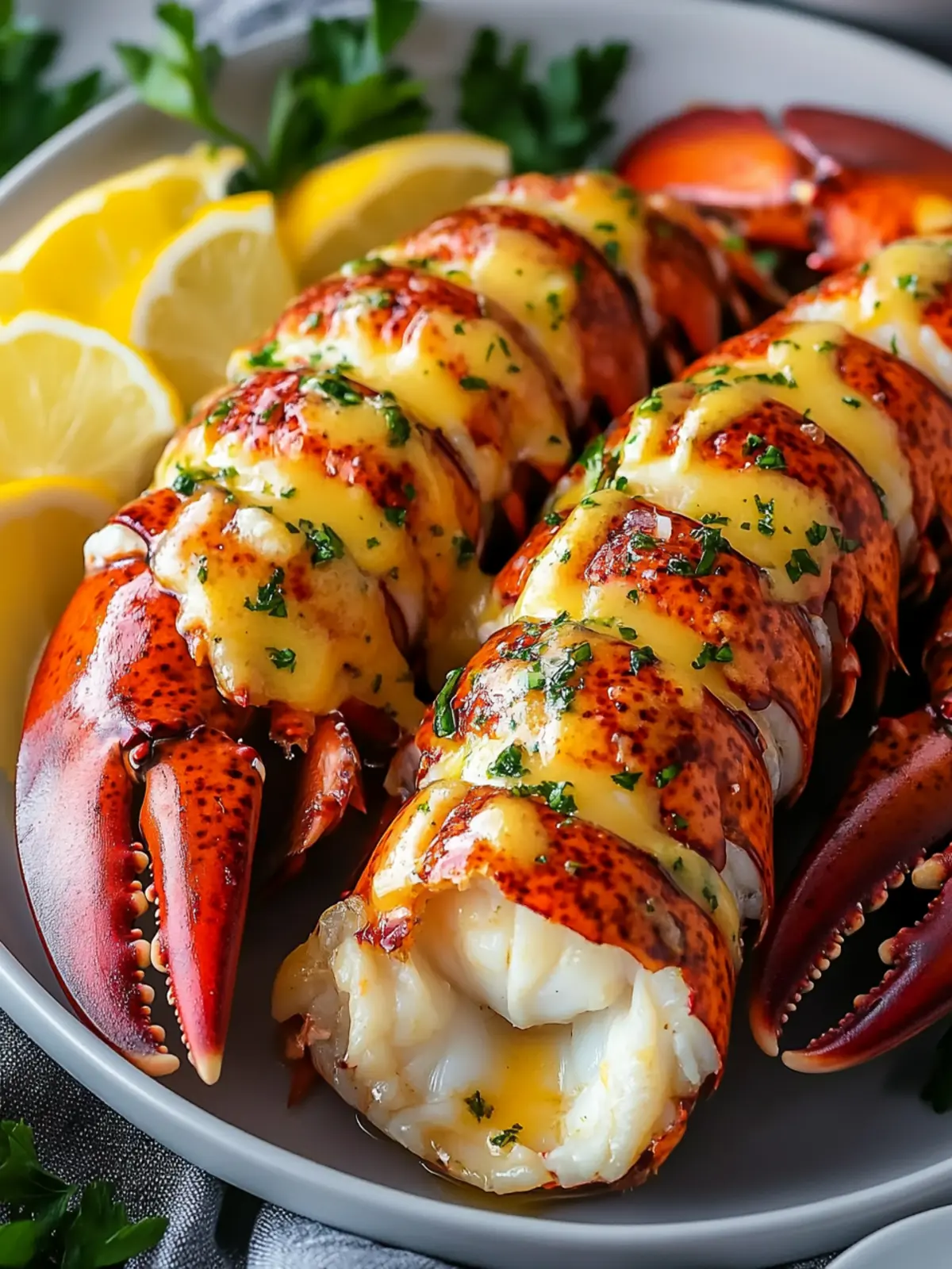 Savory Lobster Tail with Garlic Butter for a Gourmet Feast 2 Lobster Tail with Garlic Butter