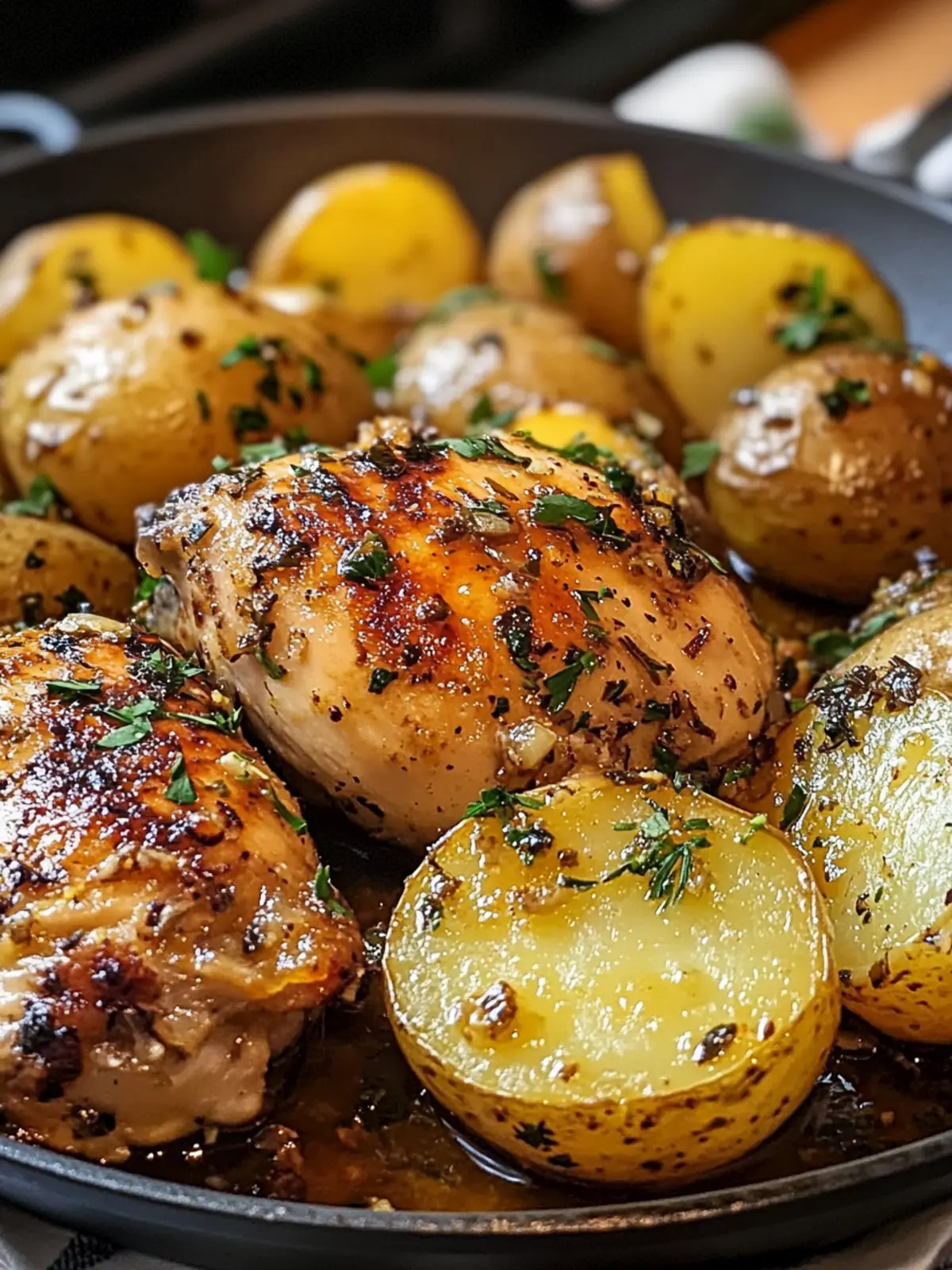 Garlic Butter Chicken and Potatoes Skillet for Cozy Nights 5 Garlic Butter Chicken and Potatoes Skillet