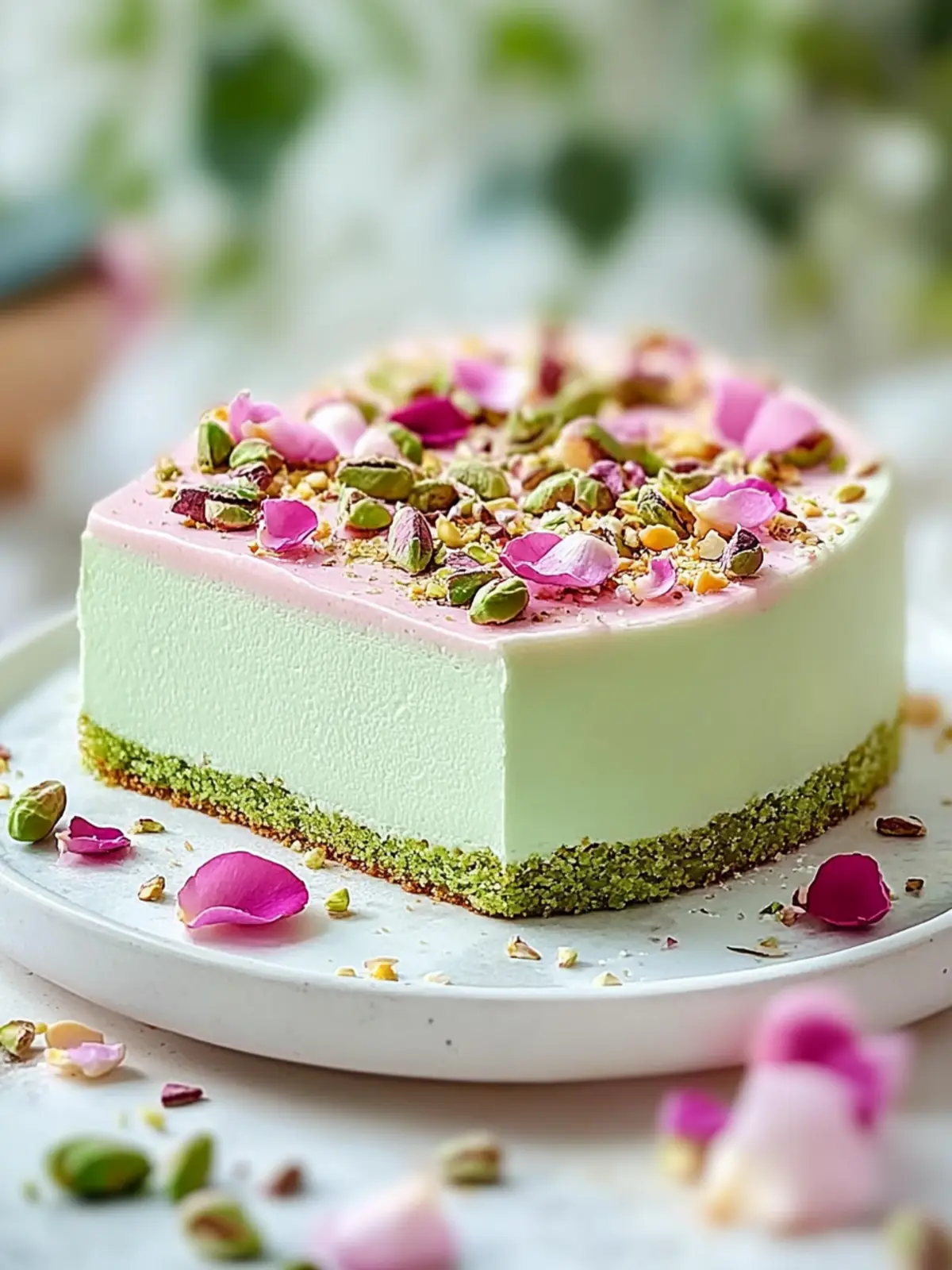 Moist Pistachio Rose Milk Cake: A Floral Fantasy Awaits 3 Moist Pistachio Rose Milk Cake