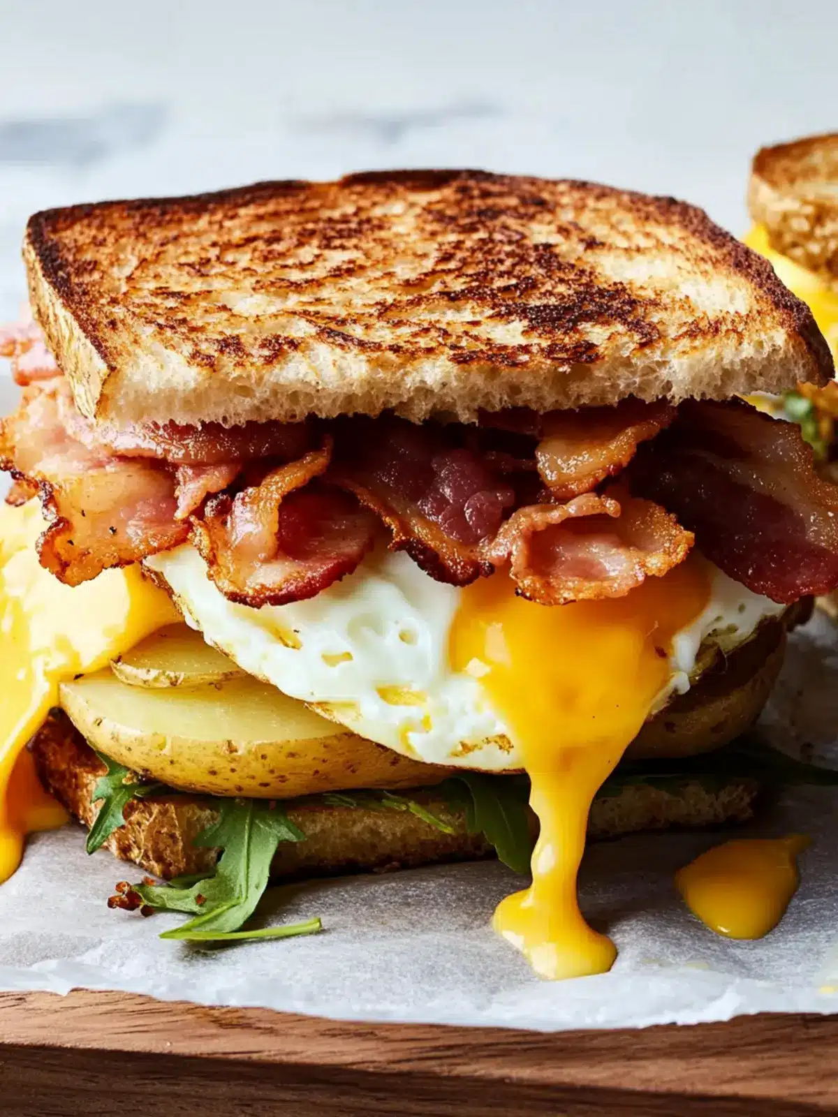 Crispy Potato, Bacon, Egg & Cheese Sandwiches You'll Crave 4 Crispy Potato, Bacon, Egg & Cheese Sandwiches