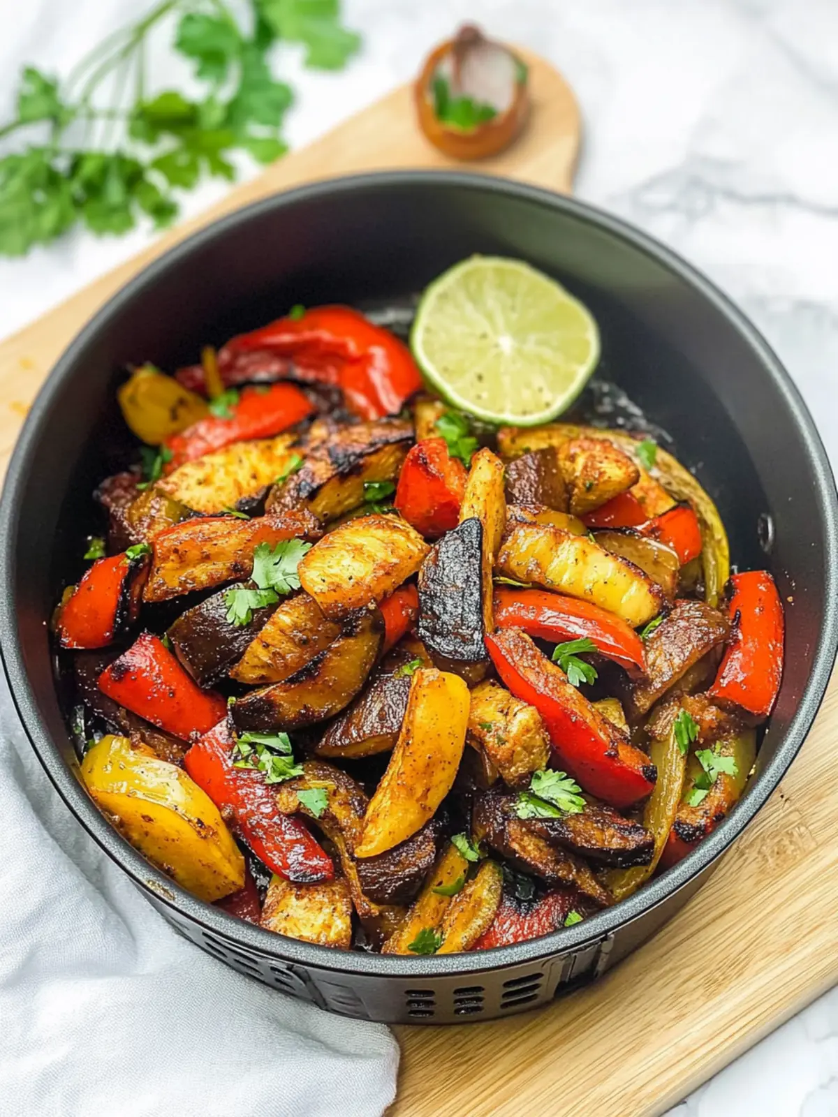 Air Fryer Fajita Veggies – Bold Flavor in Just 25 Minutes 2 Air Fryer Fajita Veggies