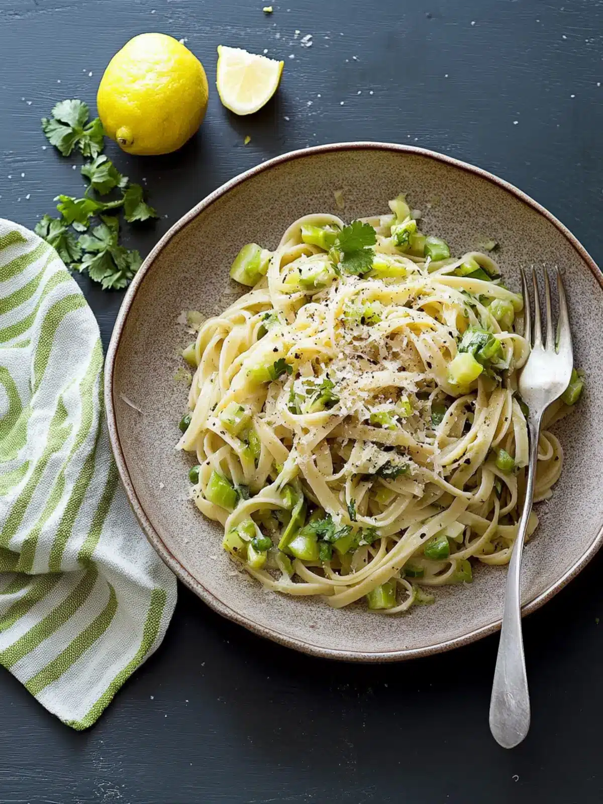 Zesty Leek and Lemon Linguine for a Fresh Dinner Delight 2 Leek and Lemon Linguine