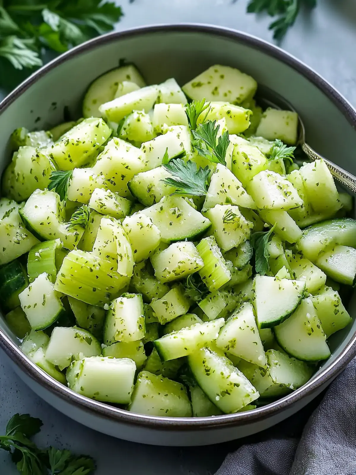 Crunchy Cucumber Celery Salad with Green Apple for Refreshing Bites 4 Crunchy Cucumber Celery Salad with Green Apple