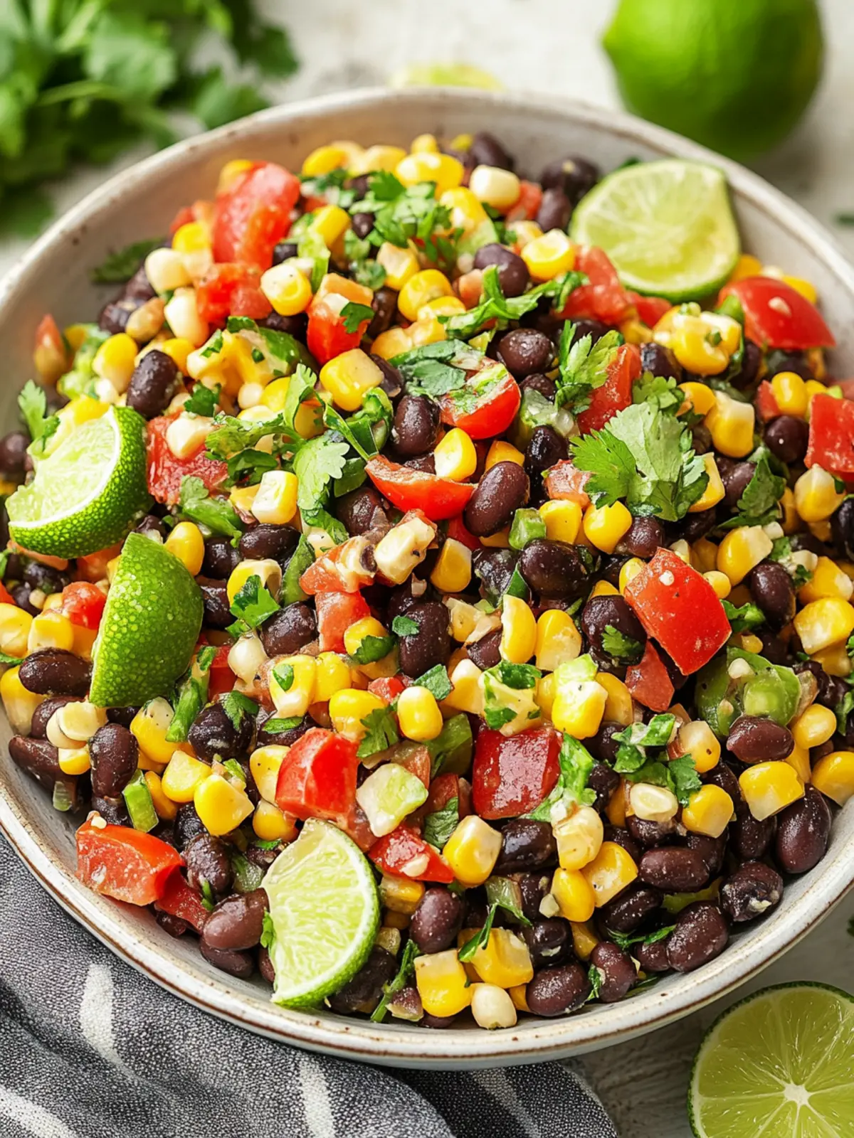 Zesty Black Bean & Corn Salad for Easy Meal Prep Bliss 2 Black Bean & Corn Salad
