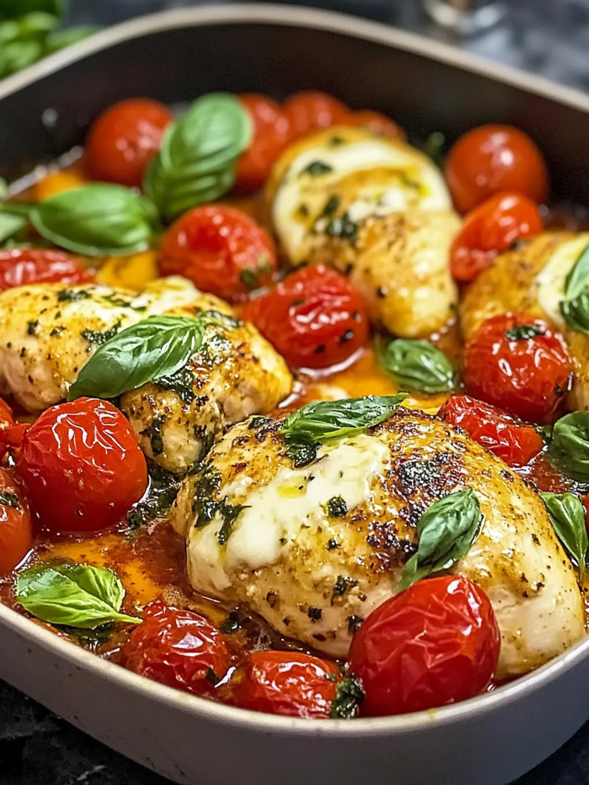 Garlic Tomato Chicken with Mozzarella for Busy Weeknights 5 Garlic Tomato Chicken with Mozzarella
