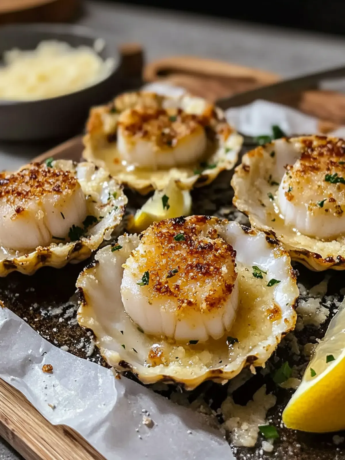 Deliciously Elegant Parmesan Baked Scallops Ready in 30 Minutes 2 Elegant Parmesan Baked Scallops