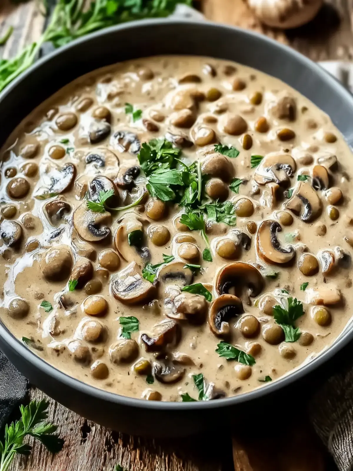 Creamy Lentil Mushroom Stroganoff: Quick Comfort Food Bliss 3 Lentil Mushroom Stroganoff