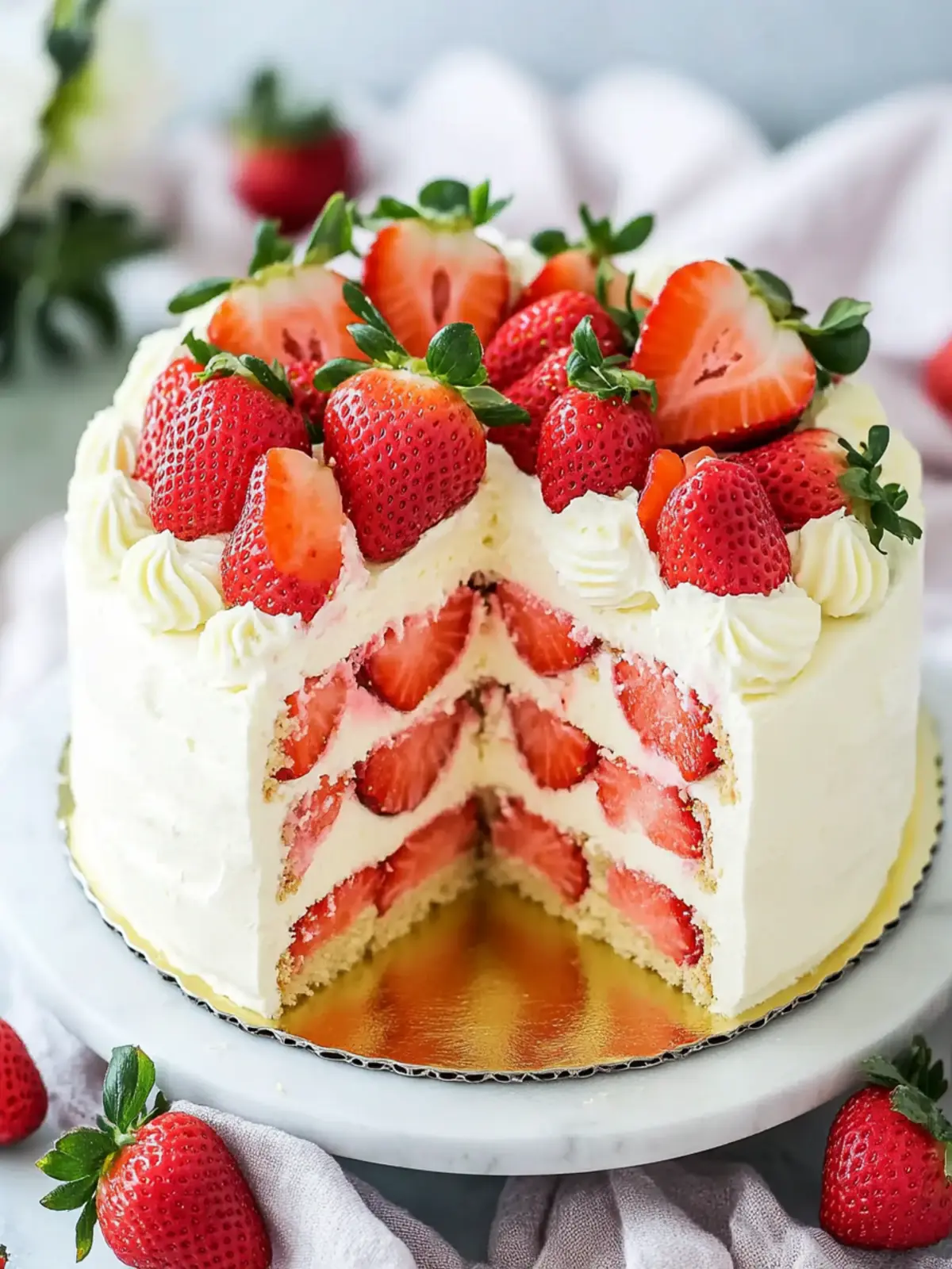 Irresistible Strawberry Mascarpone Cake for Summer Bliss 4 Strawberry Mascarpone Cake