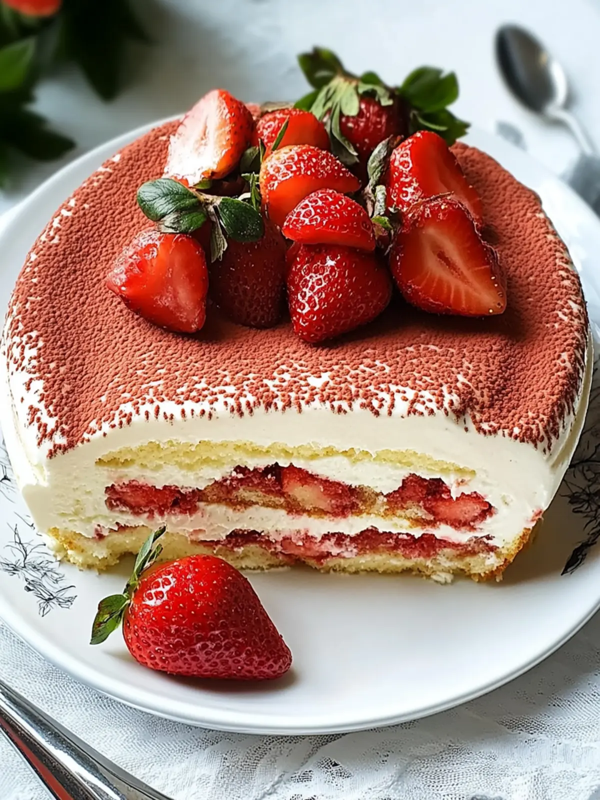Irresistible Strawberry Tiramisu: No-Bake Summer Bliss 3 Strawberry Tiramisu