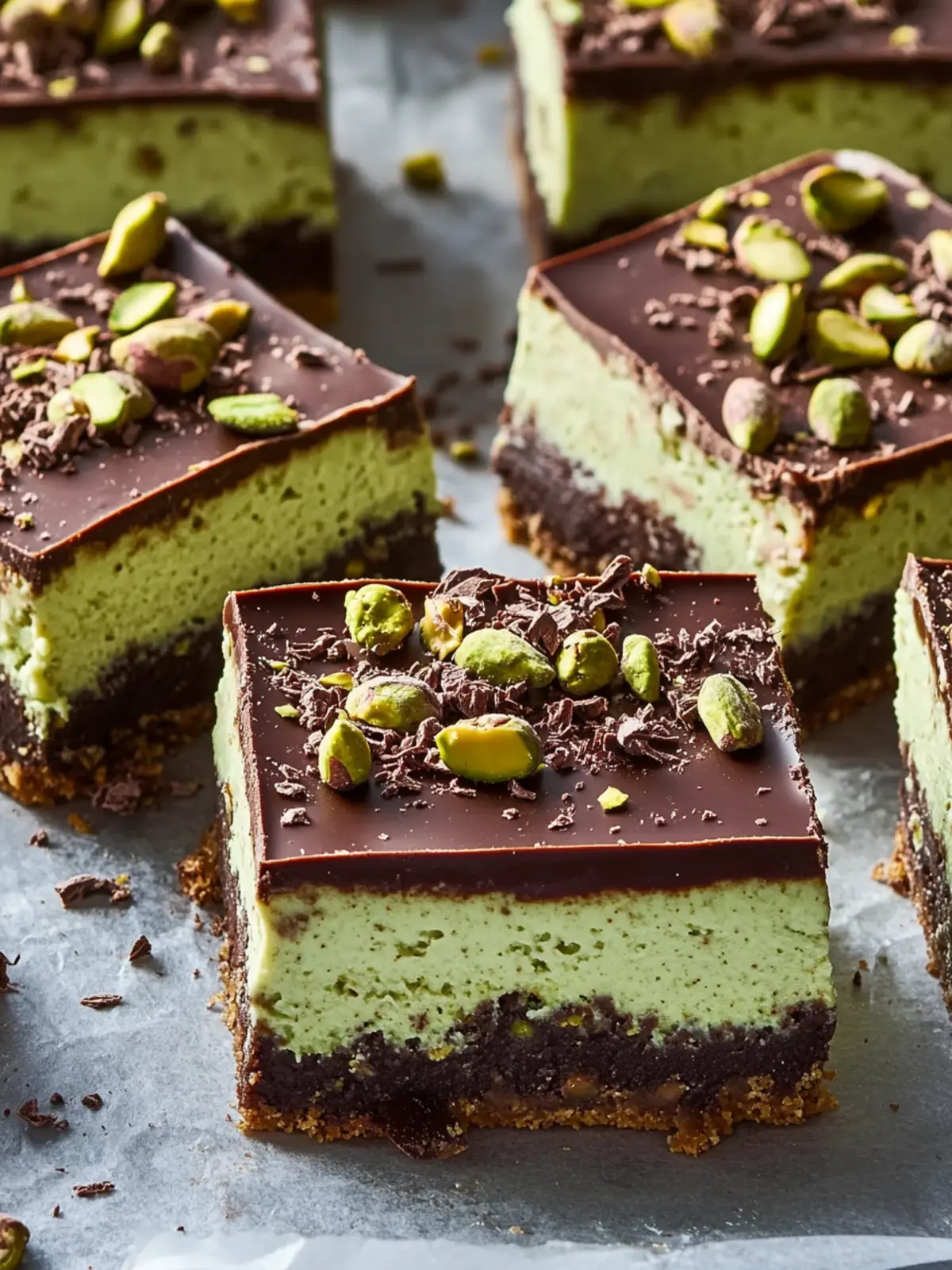 Irresistible Pistachio Chocolate Cheesecake Bars to Savor 4 Pistachio Chocolate Cheesecake Bars