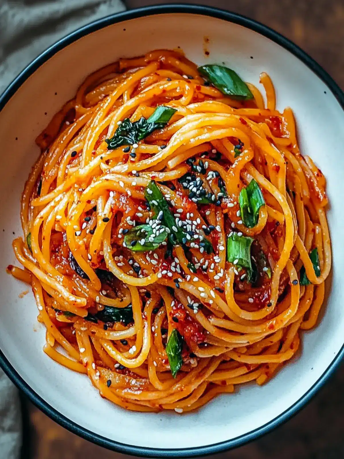 Spicy Korean Gochujang Pasta: Your New Quick Dinner Crush 2 Spicy Korean Gochujang Pasta