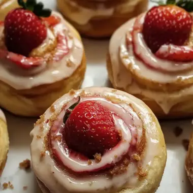 Strawberry Cheesecake Cinnabon Rolls for a Sweet Morning Bliss 10 Strawberry Cheesecake Cinnabon Rolls