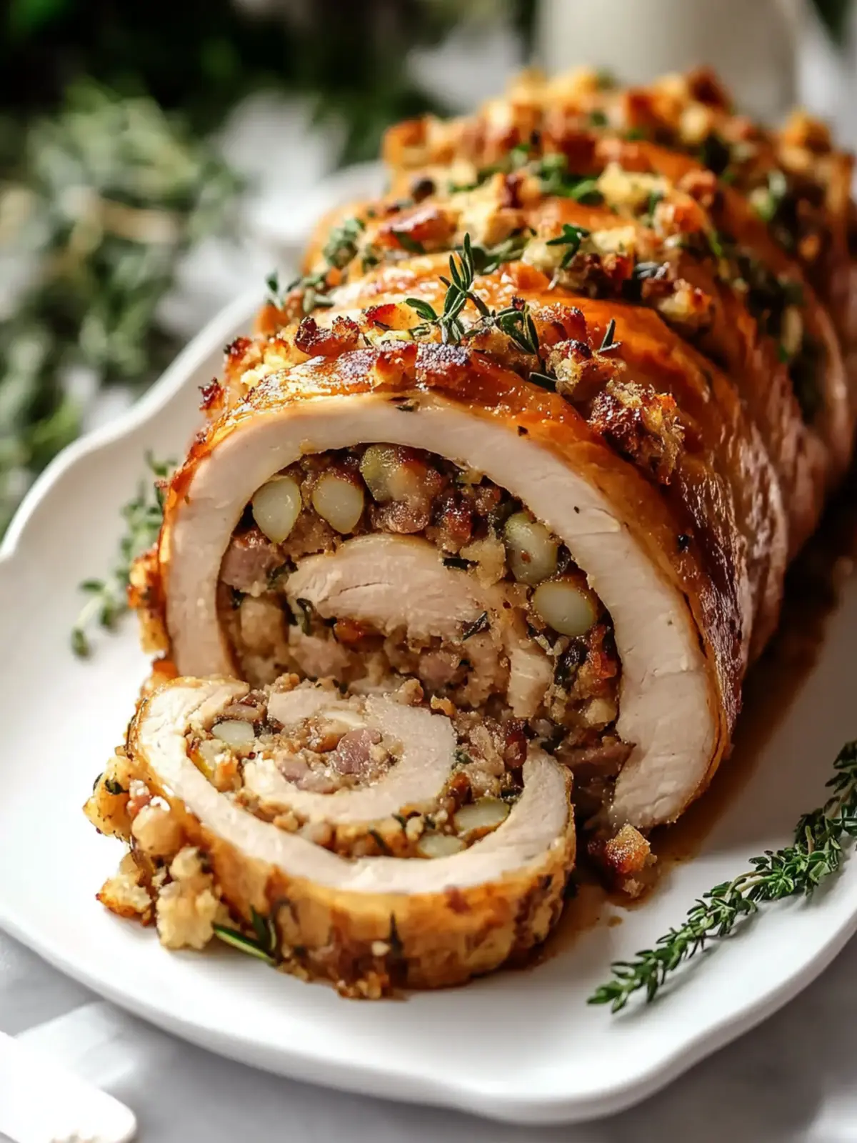 Delicious Turkey Roulade with Sausage Stuffing for Effortless Entertaining 5 Turkey Roulade with Sausage Stuffing