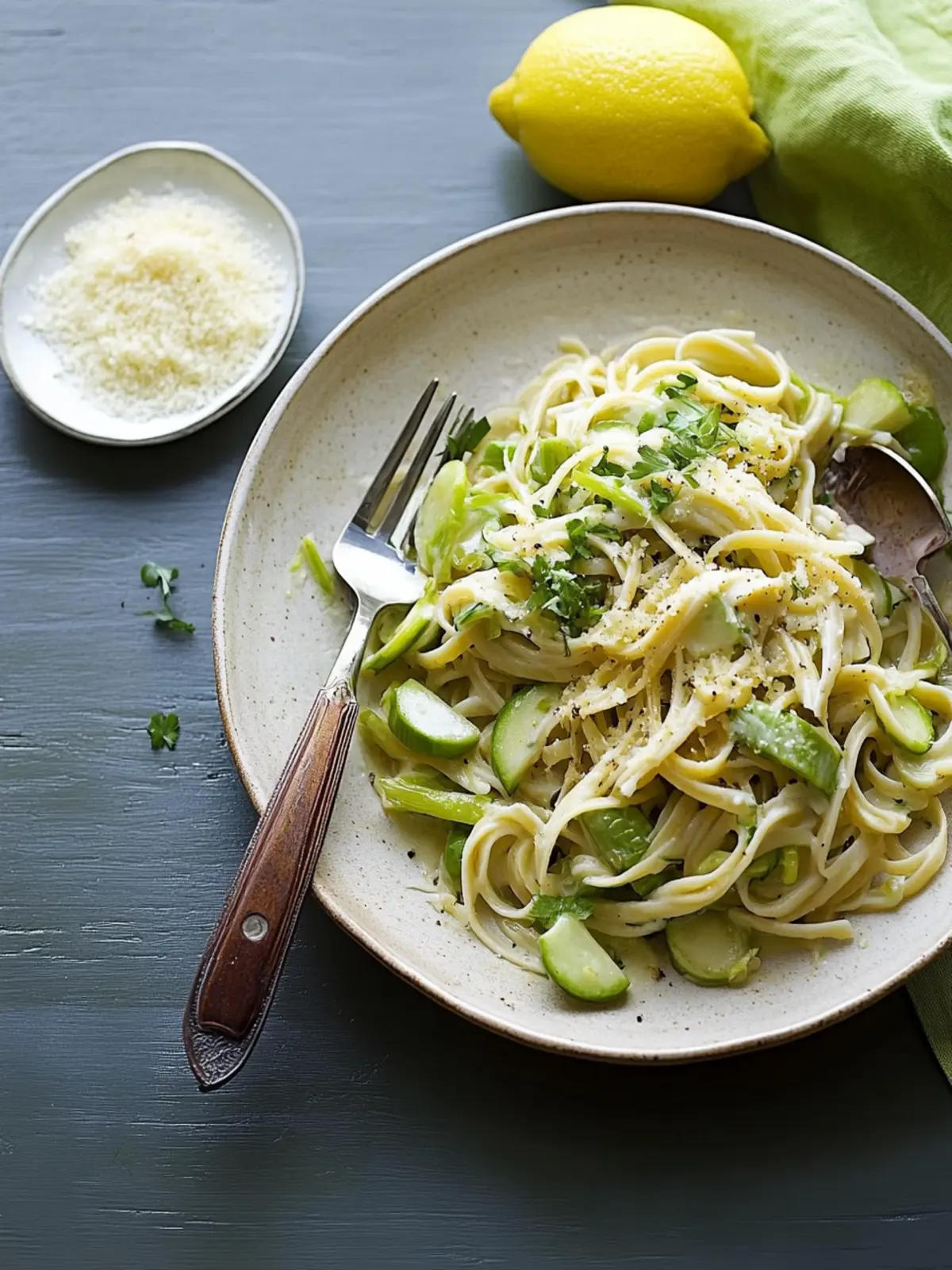 Zesty Leek and Lemon Linguine for a Fresh Dinner Delight 3 Leek and Lemon Linguine