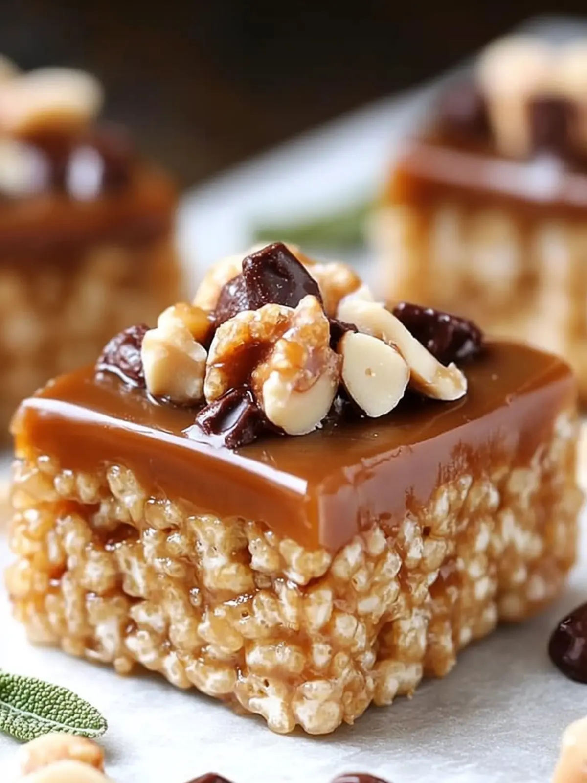 Caramel Turtle Rice Krispie Treats That Wow in Minutes 2 Caramel Turtle Rice Krispie Treats