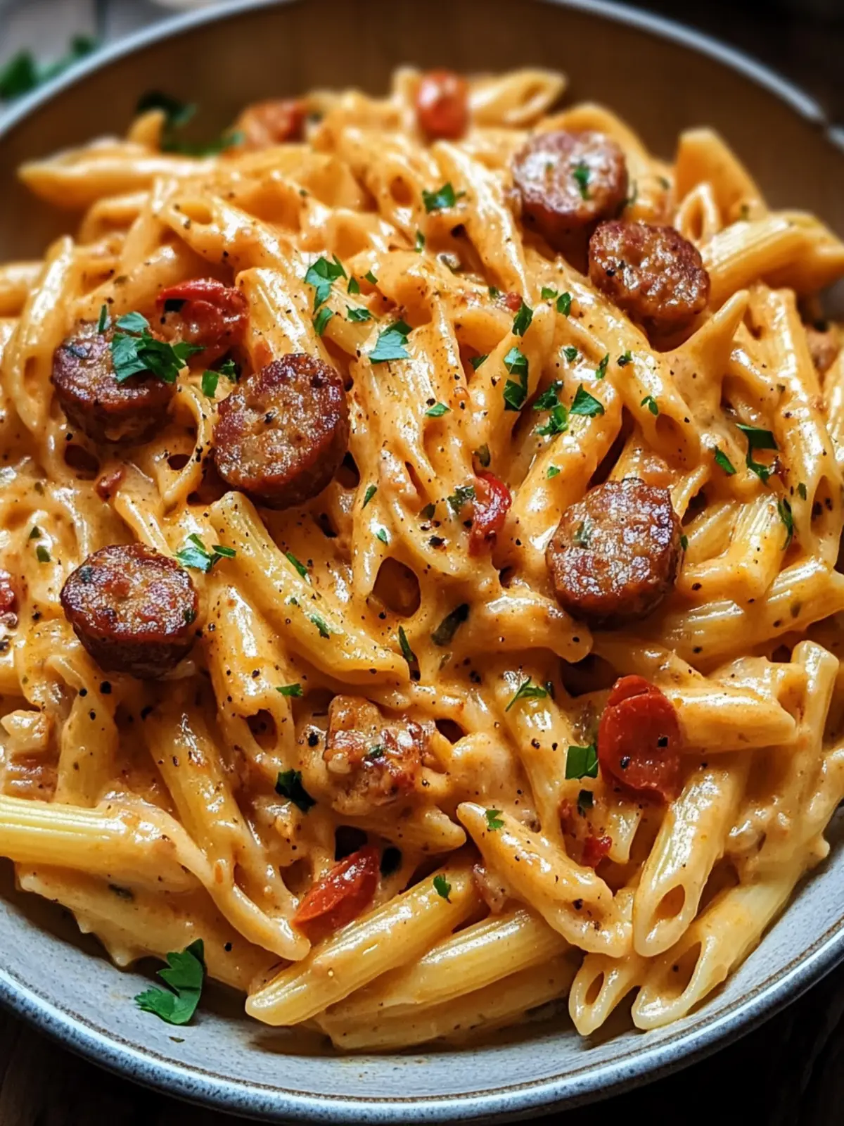 One-Pot Creamy Spicy Cajun Sausage Pasta for Cozy Nights 4 One-Pot Creamy Spicy Cajun Sausage Pasta