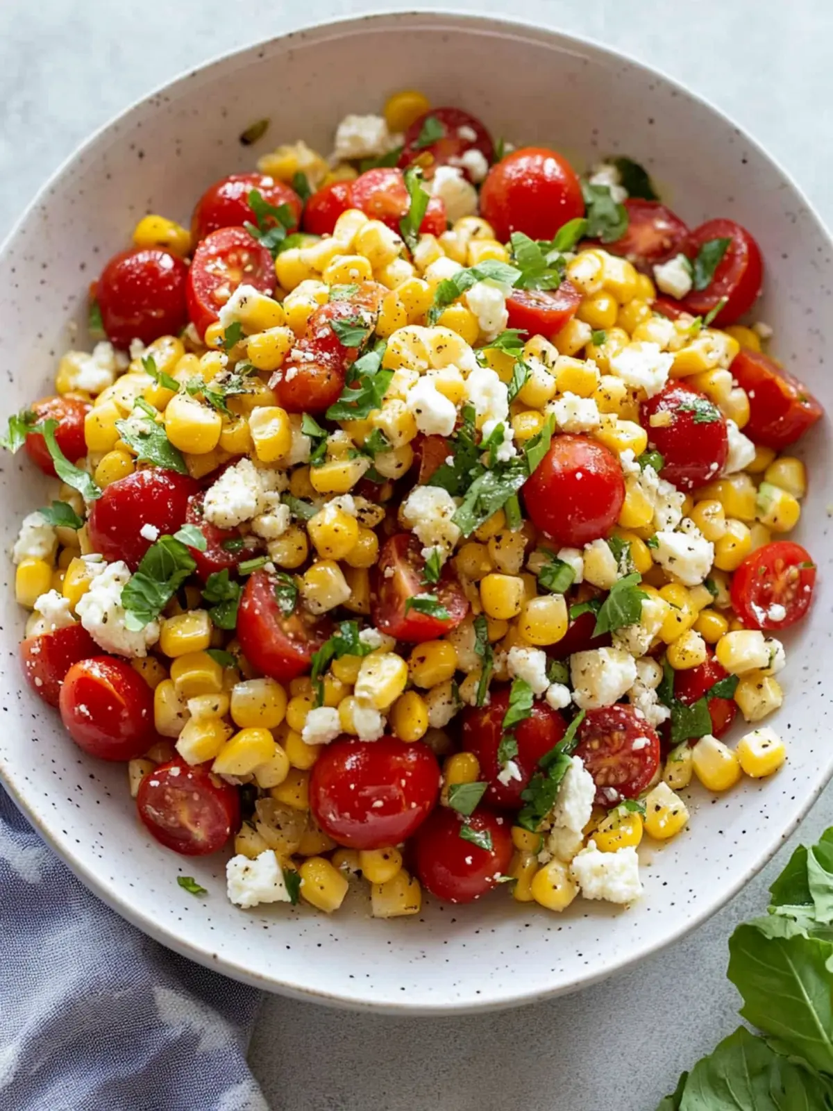 Refreshing Corn, Tomato, and Feta Salad for Summer Bliss 3 Corn, Tomato, and Feta Salad