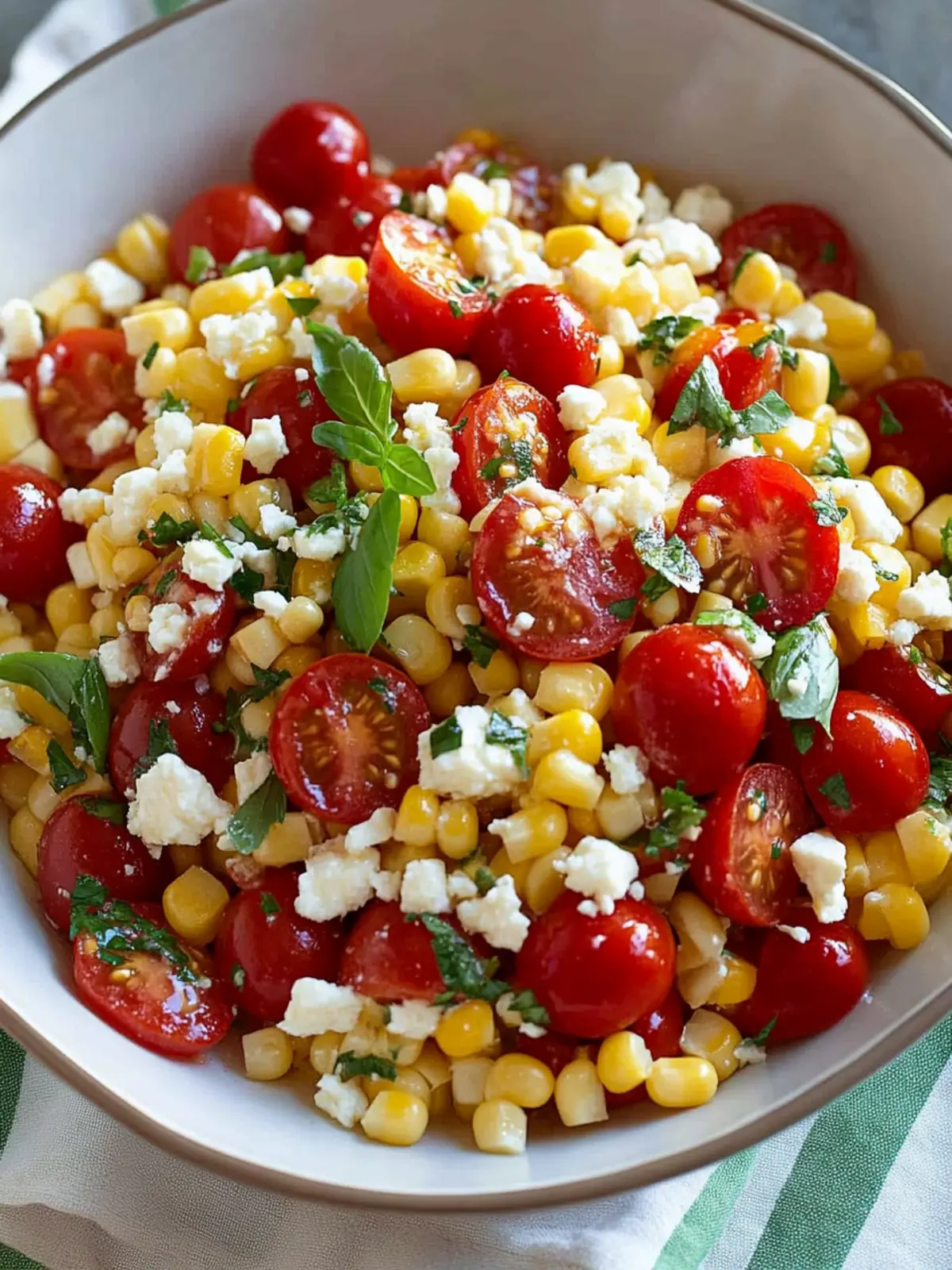 Refreshing Corn, Tomato, and Feta Salad for Summer Bliss 2 Corn, Tomato, and Feta Salad