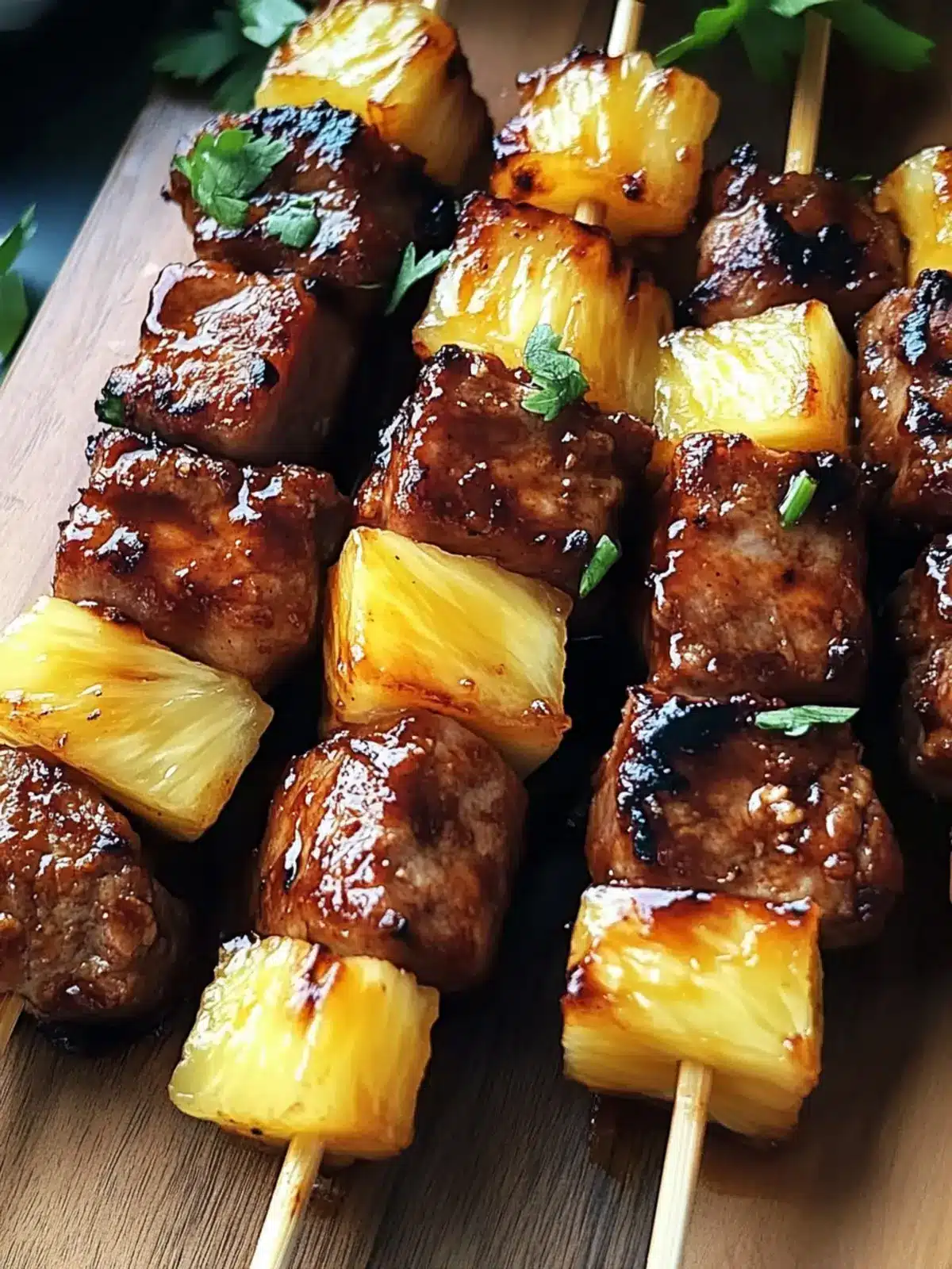 Savor the Summer: Pineapple BBQ Pork Skewers in Minutes 3 Pineapple BBQ Pork Skewers