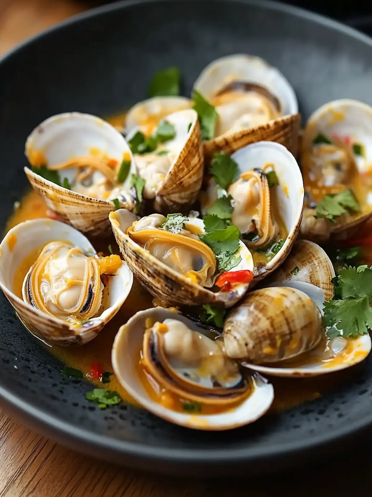 Red Curry, Coconut, and Ginger Infused Steamed Clams Delight 3 Red Curry, Coconut, and Ginger Infused Steamed Clams