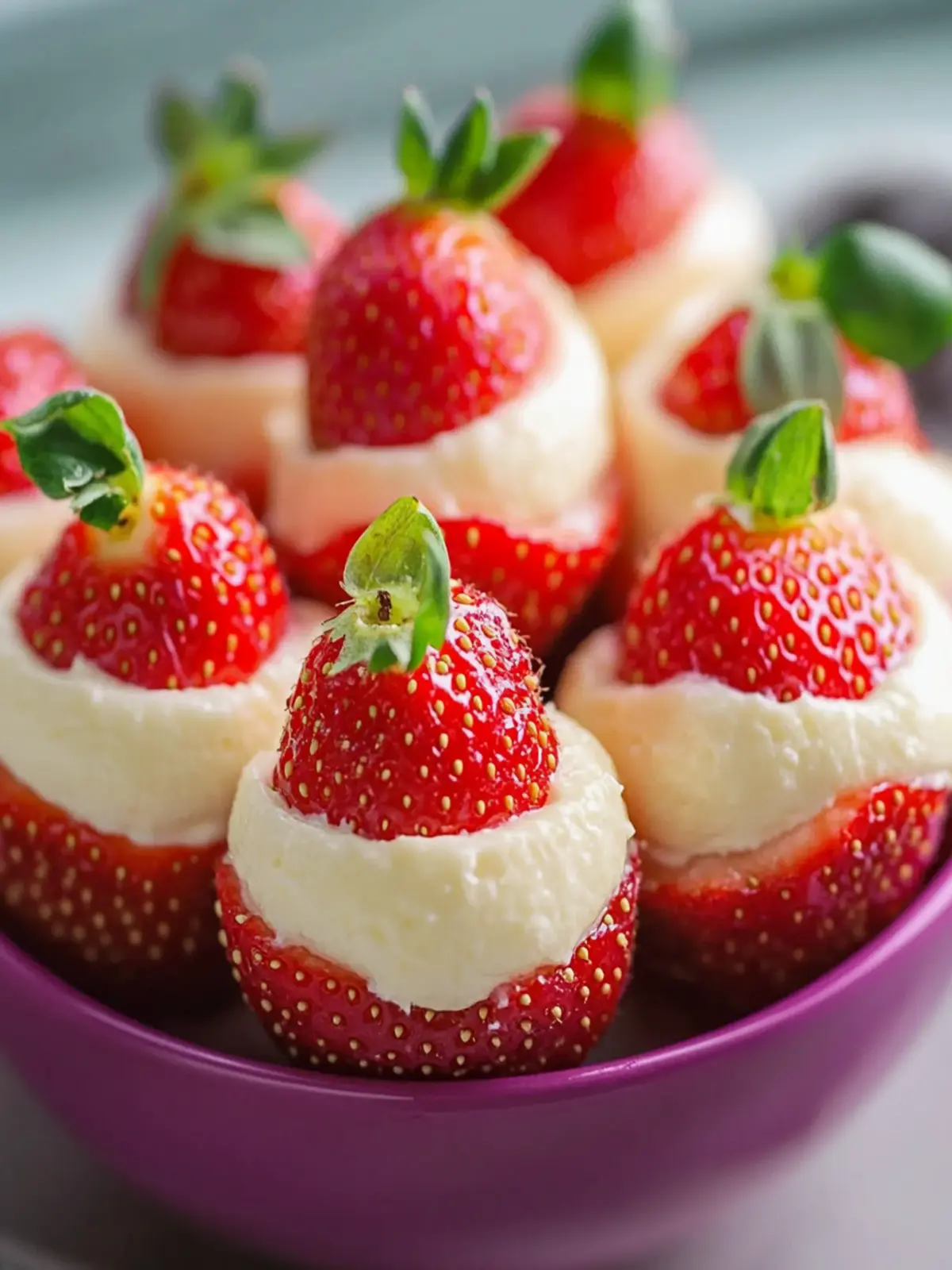Cheesecake Stuffed Strawberries: Your Easy Summer Treat 3 Cheesecake Stuffed Strawberries