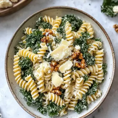 Delicious Kale Caesar Pasta Salad with Crispy Chickpeas Delight 9 Delicious Kale Caesar Pasta Salad