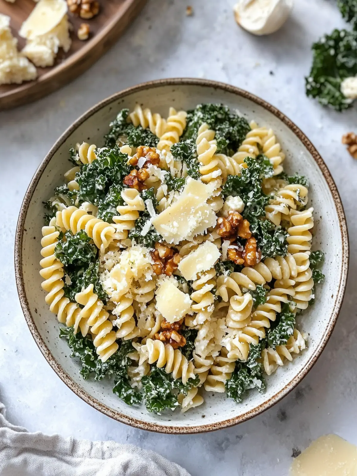 Delicious Kale Caesar Pasta Salad with Crispy Chickpeas Delight 5 Delicious Kale Caesar Pasta Salad