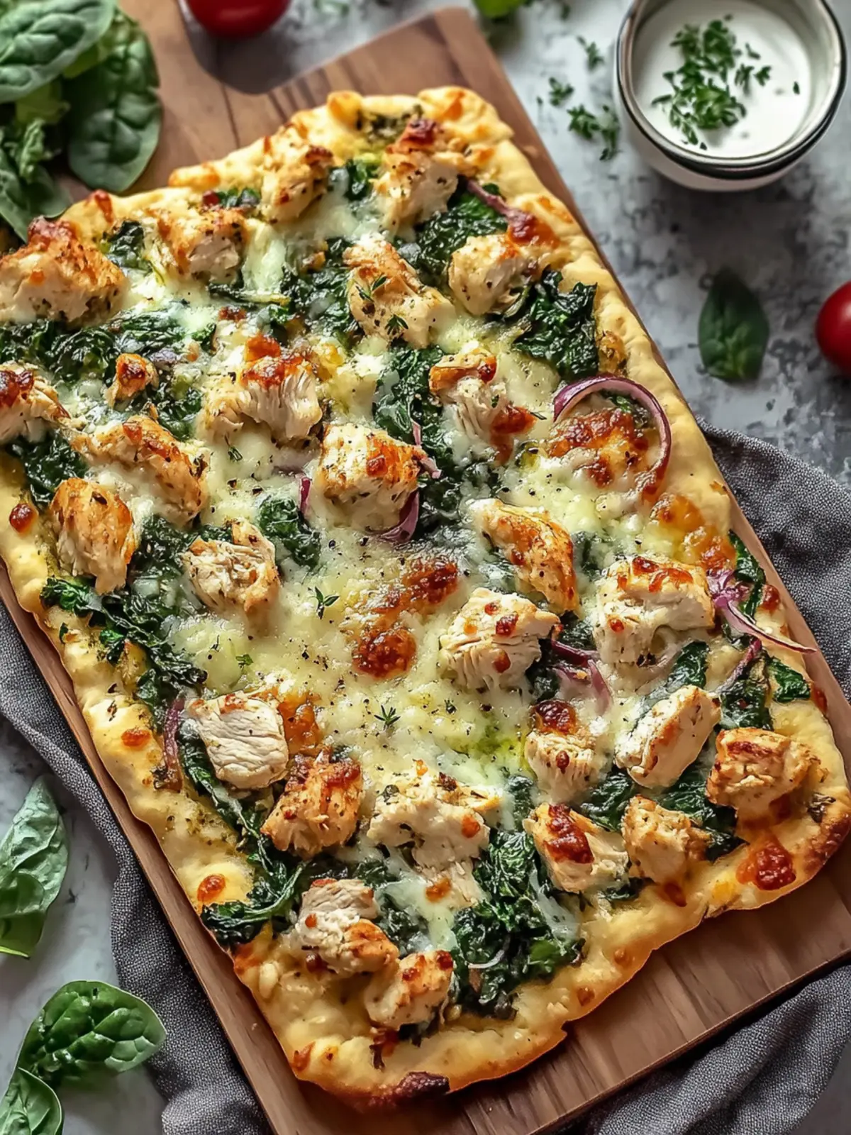 Delicious Best Chicken Spinach Flatbread Ready in 30 Minutes 3 Best Chicken Spinach Flatbread