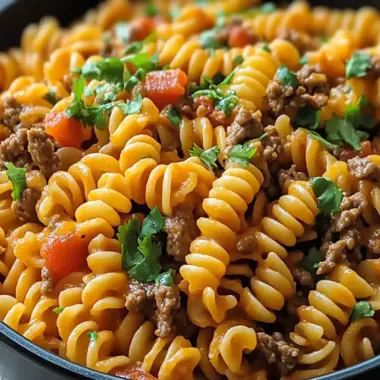 One Pot Beef Taco Pasta: Quick, Flavor-Packed Family Dinner 9 One Pot Beef Taco Pasta