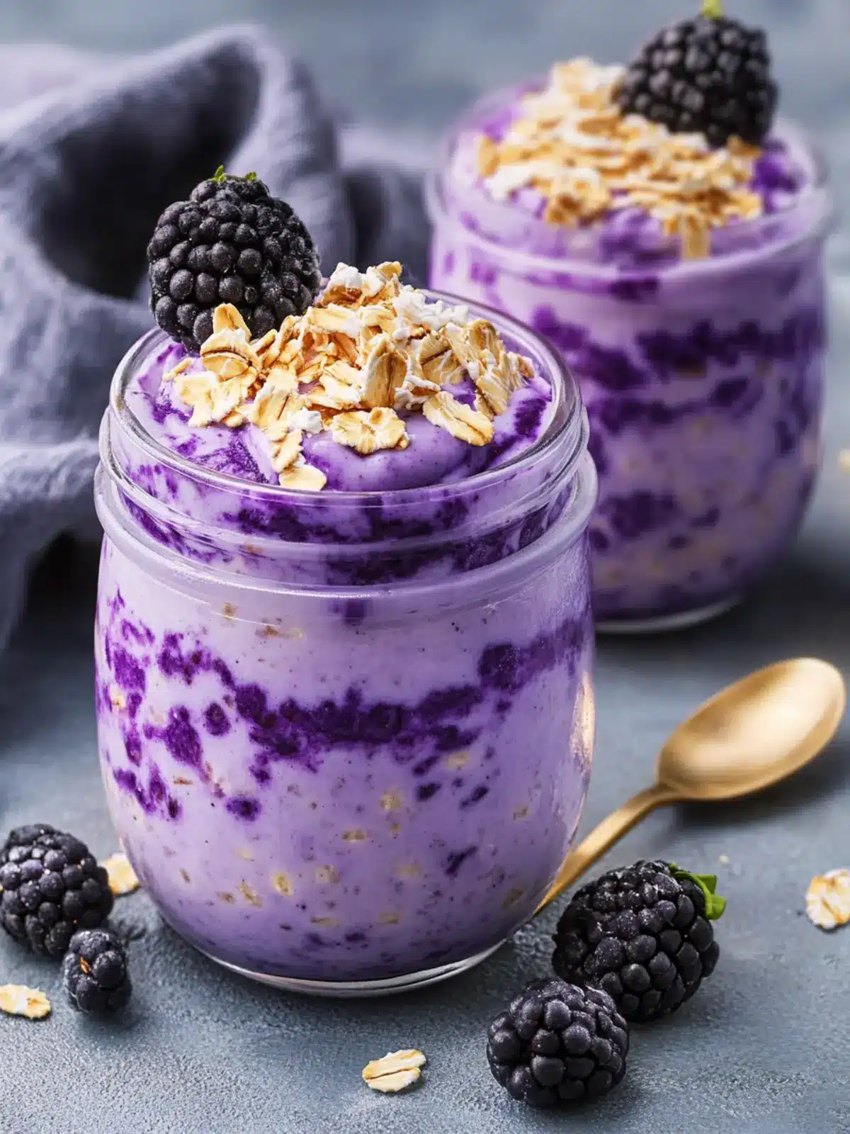 Delicious Ube Overnight Oats for a Vibrant Breakfast Boost 3 UBE Overnight Oats
