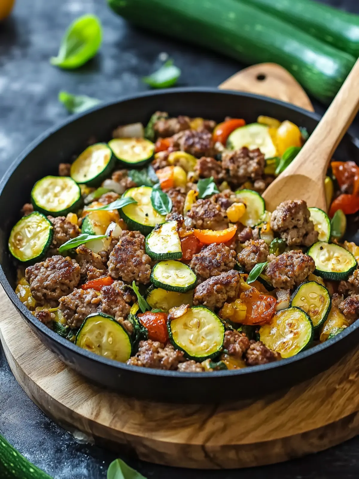 30-Minute Hamburger and Zucchini Skillet for Easy Weeknight Dinners 2 Hamburger and Zucchini Skillet