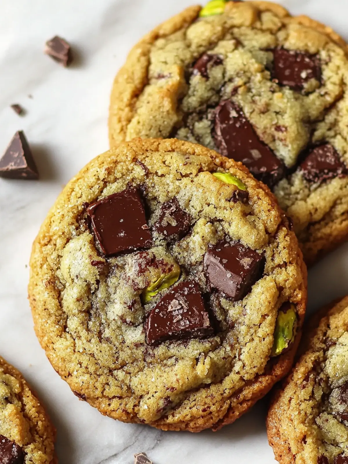 Savory Salted Pistachio Chocolate Chunk Cookies You’ll Love 5 Salted Pistachio Chocolate Chunk Cookies