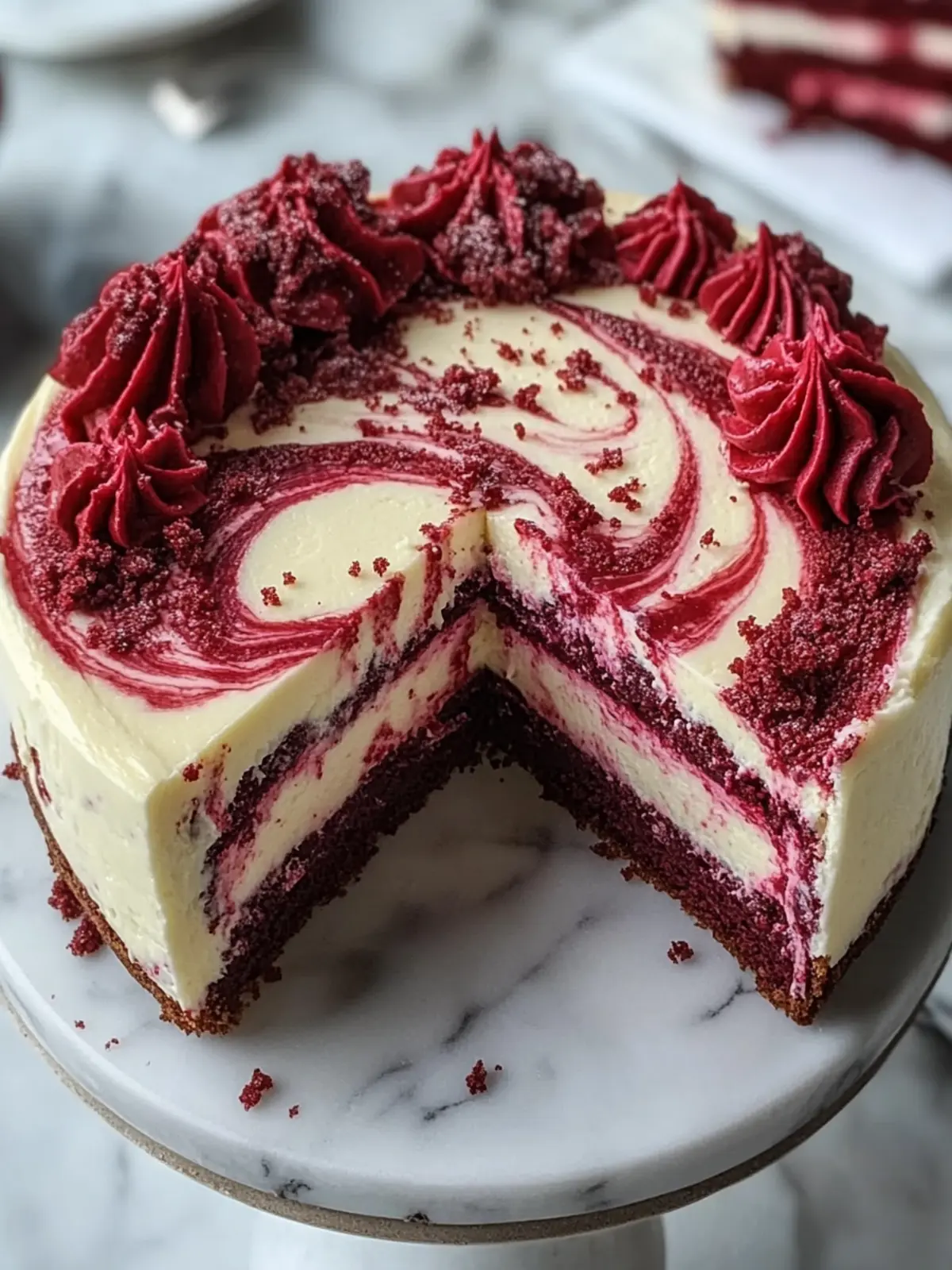 Decadent Red Velvet Cheesecake Swirl Cake You'll Adore 2 Red Velvet Cheesecake Swirl Cake