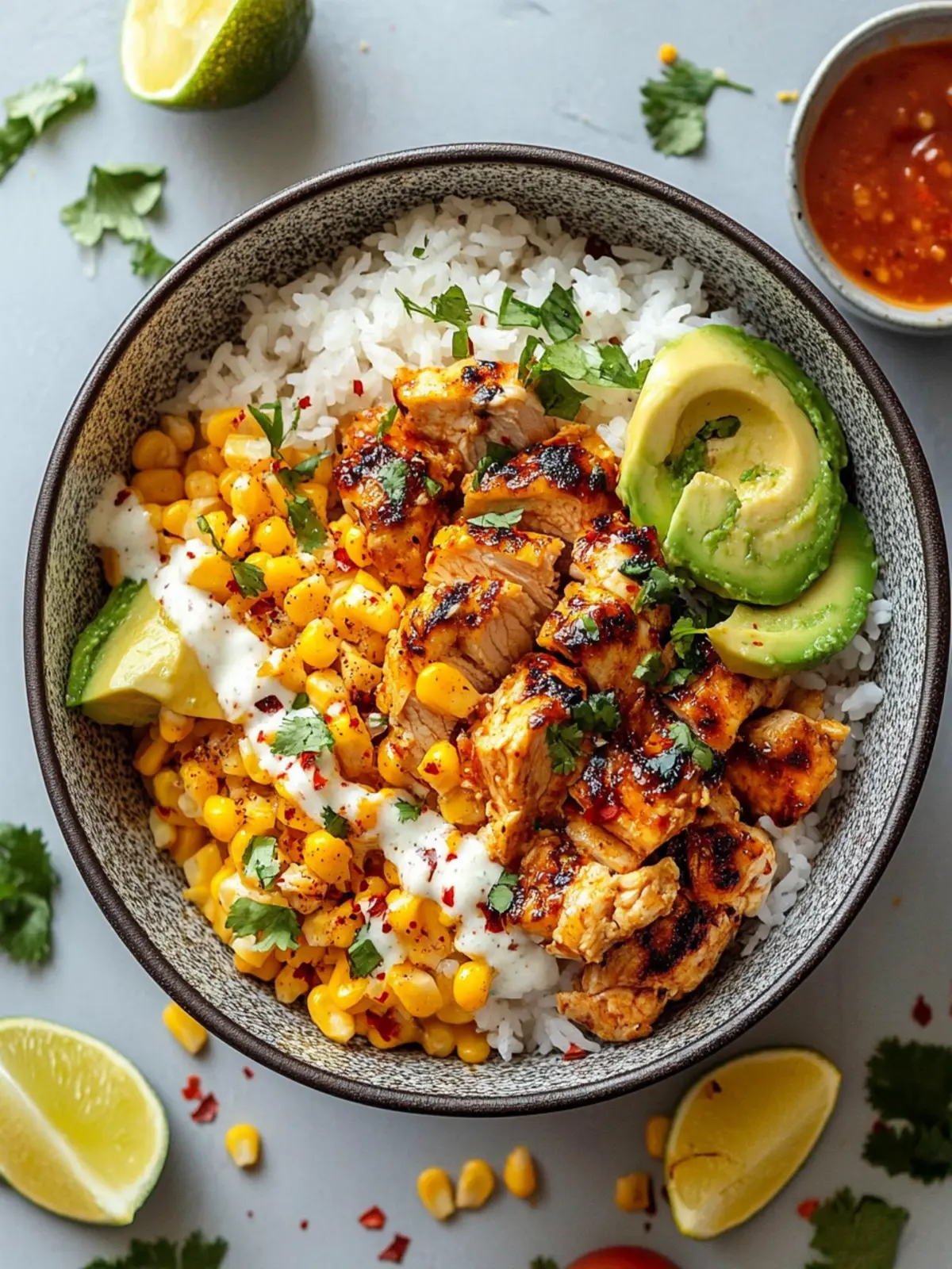 Savory Street Corn Chicken Rice Bowl You'll Crave Again! 3 Street Corn Chicken Rice Bowl