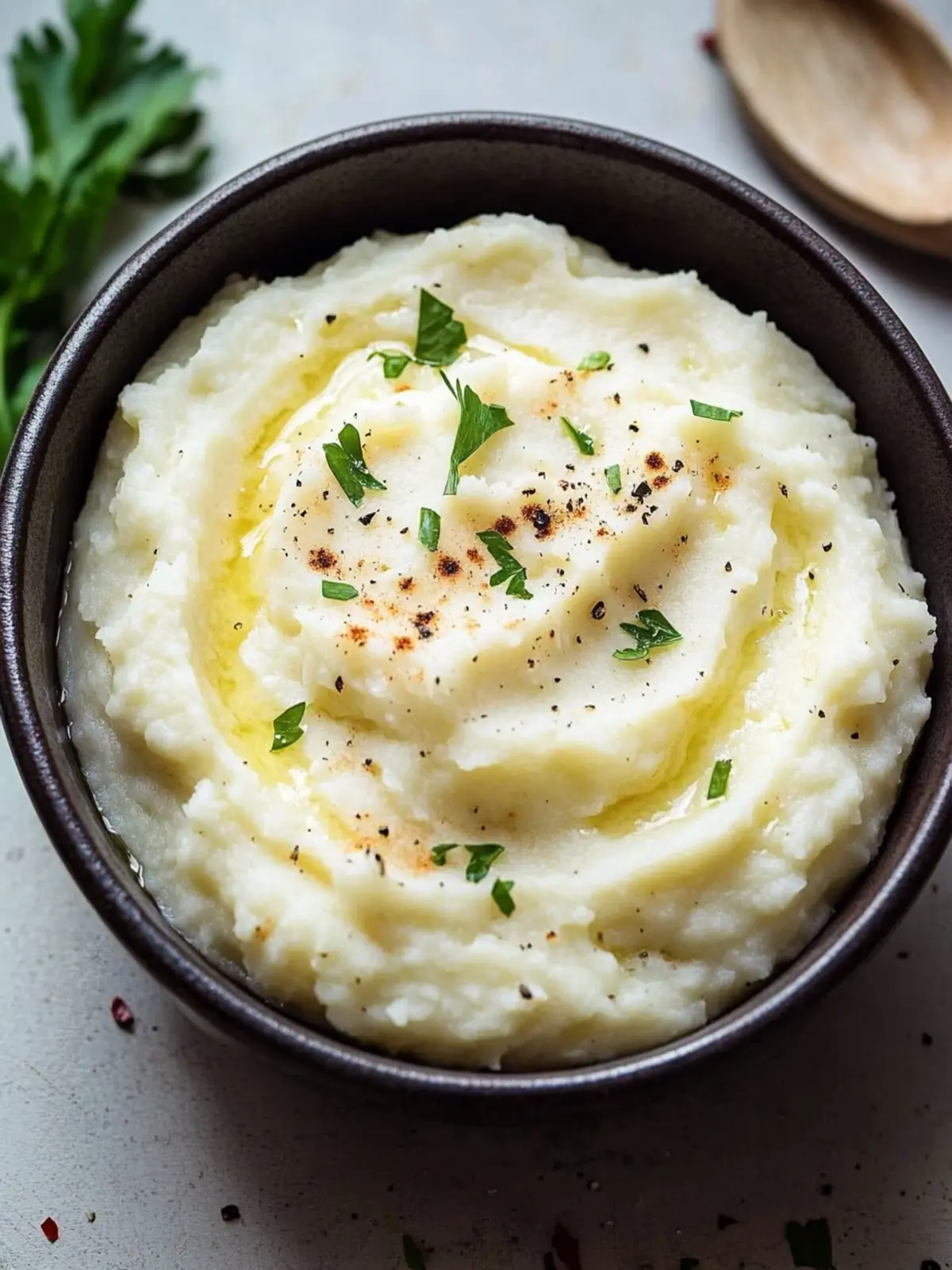 Creamy Garlic Mashed Cauliflower You'll Crave Again and Again 5 Creamy Garlic Mashed Cauliflower