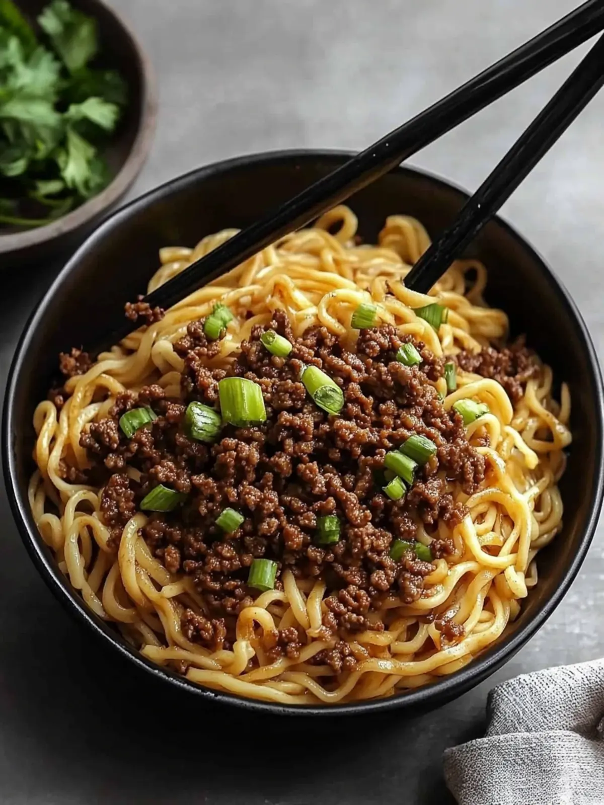 Mongolian Ground Beef Noodles: Quick Family Dinner Delight 2 Mongolian Ground Beef Noodles