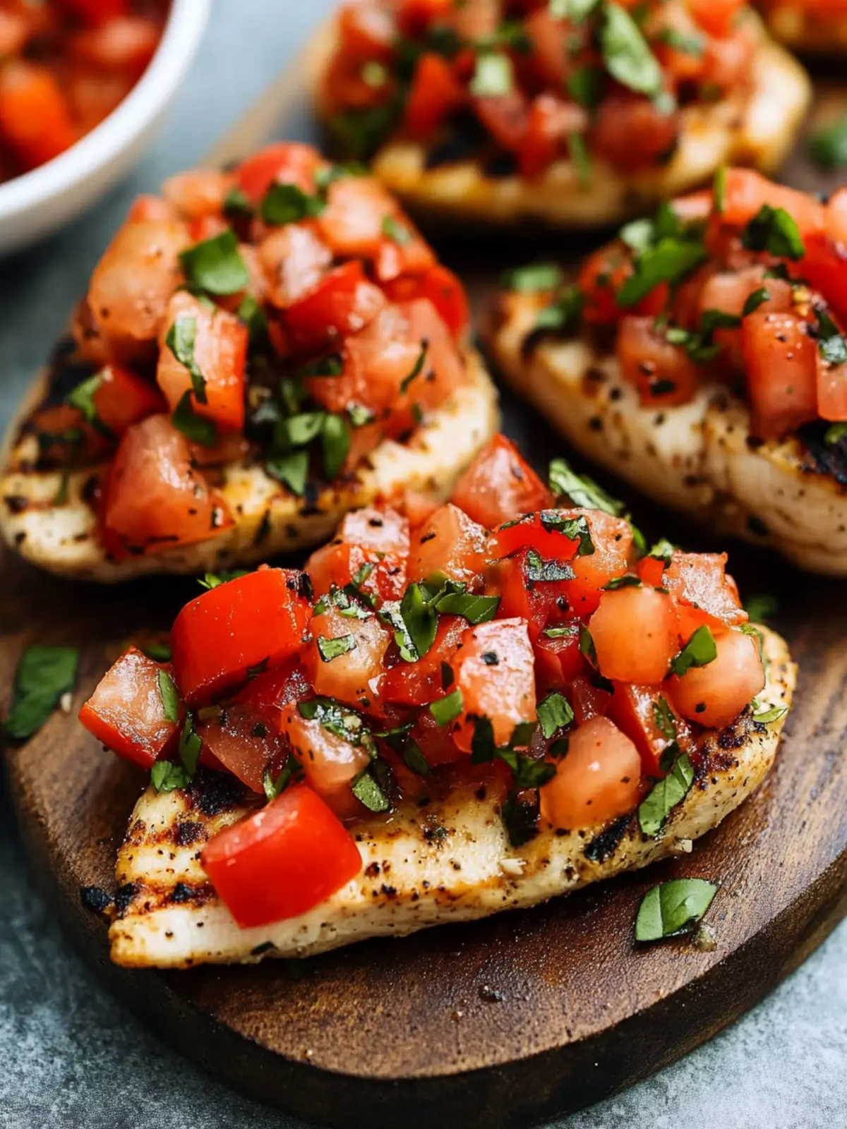 Delicious Easy Bruschetta Chicken: Grilled or Baked Delight 5 Easy Bruschetta Chicken (Grilled or Baked)