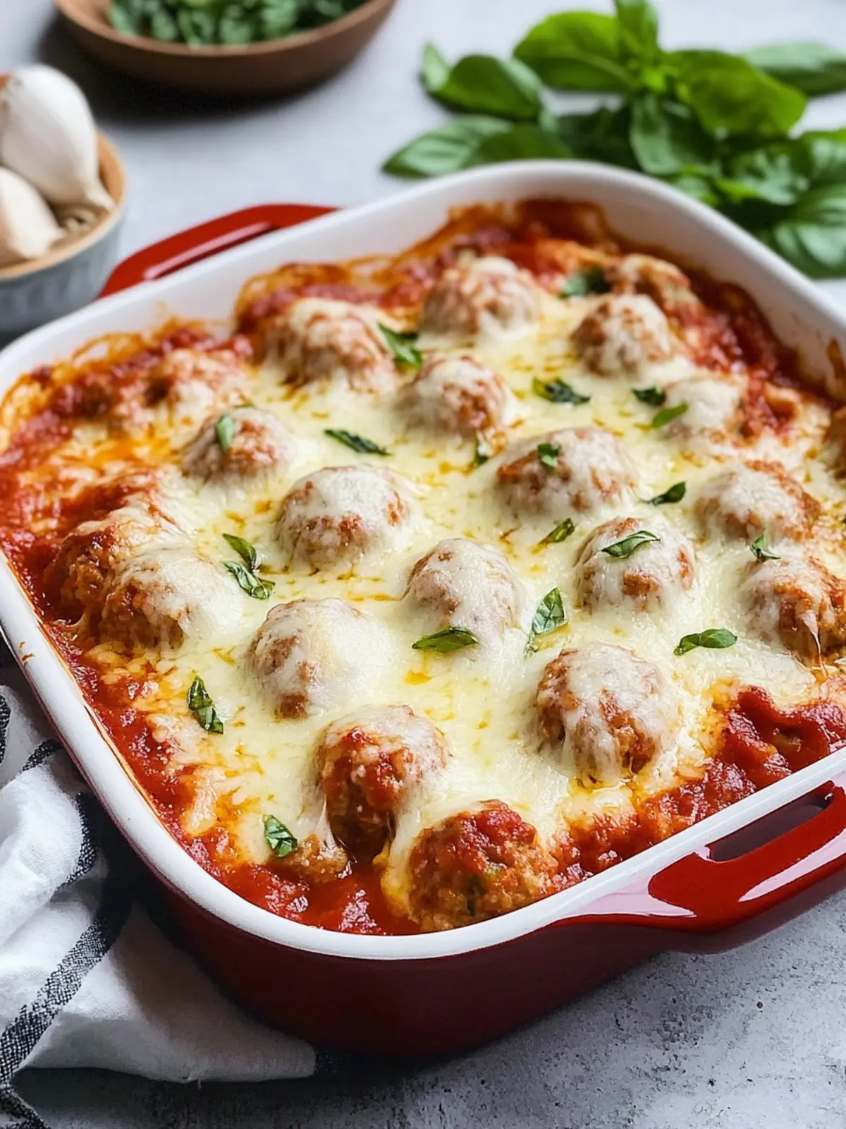 Meatball Parmesan Casserole: A Low-Carb Family Favorite 2 Meatball Parmesan Casserole