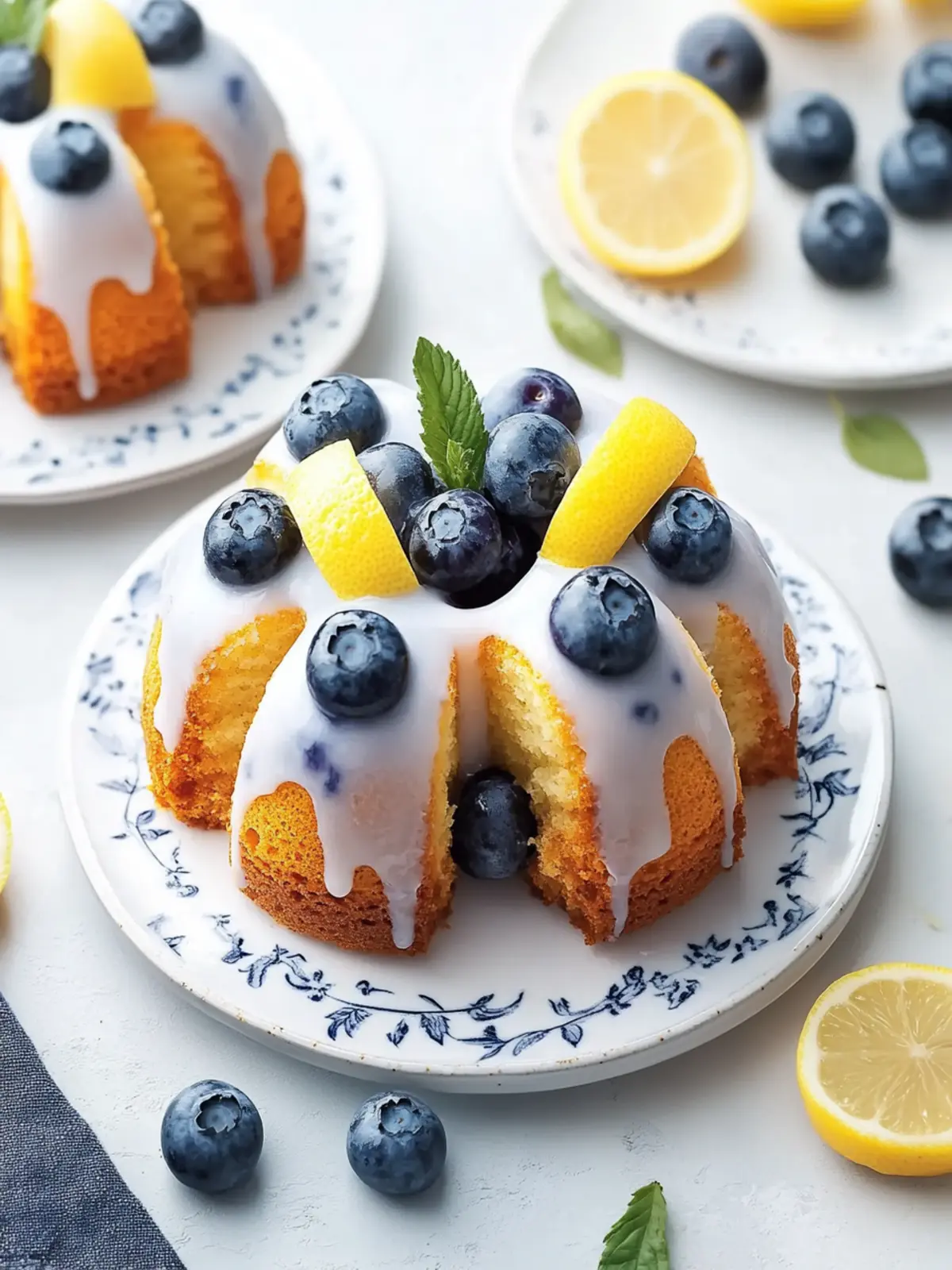 Mini Blueberry Lemon Bundt Cakes for a Sunny Day Indulgence 3 Mini Blueberry Lemon Bundt Cakes